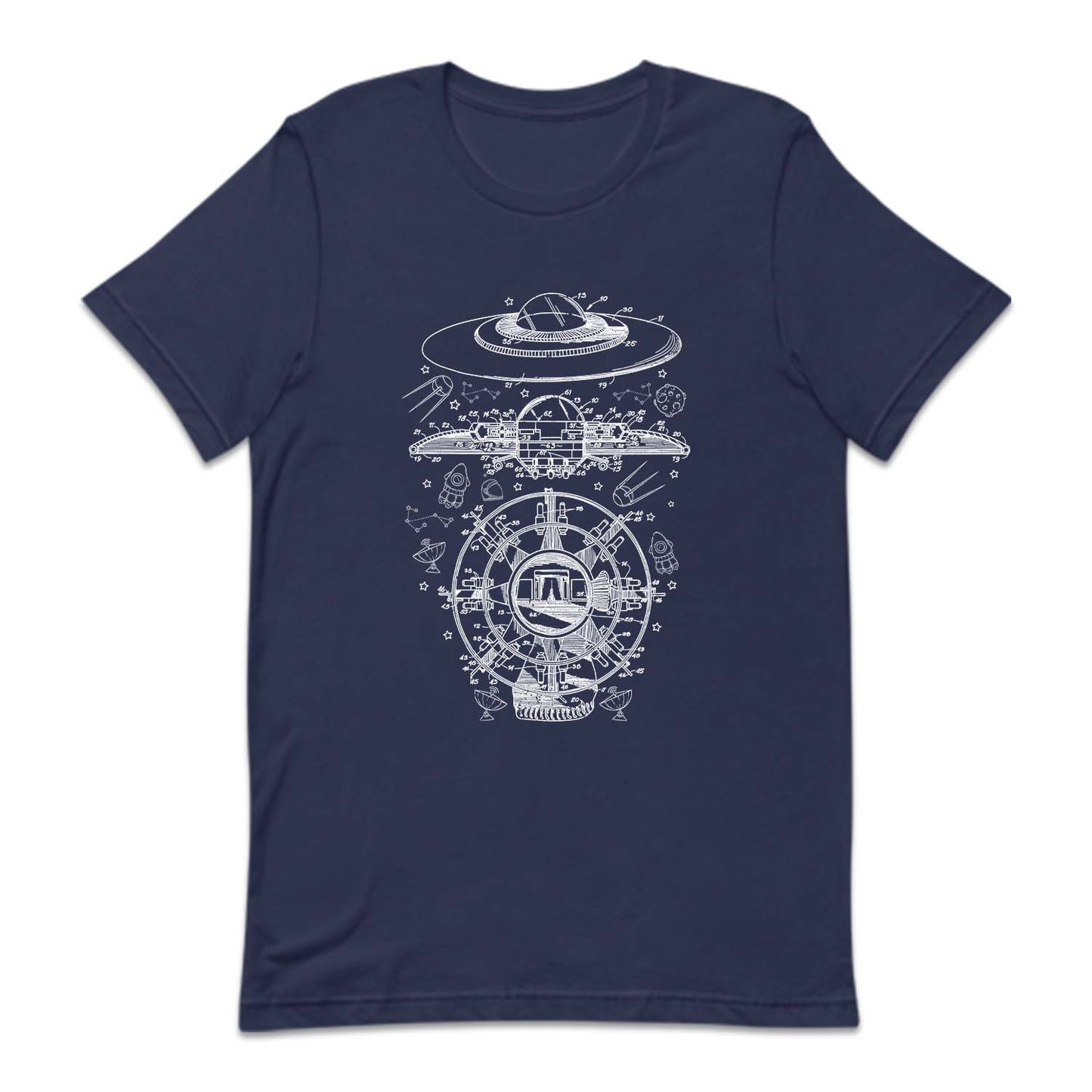 Area 51 UFO Flying Saucer Blueprint Alien Enthusiast | PRODUCT CODE: FLGYNSRBLP