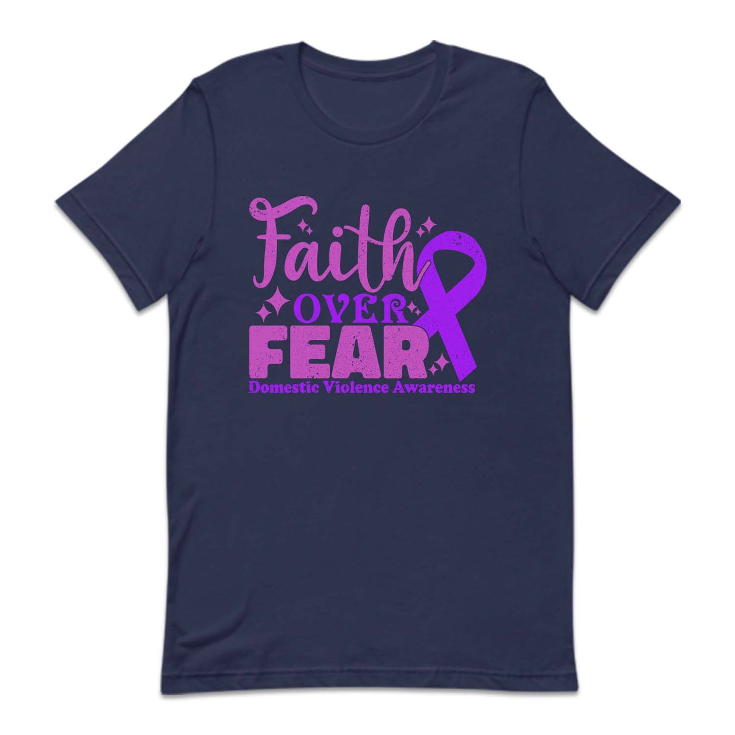 Domestic Violence Awareness DV Warrior Purple Ribbon | PRODUCT CODE: PRLRBNIODM