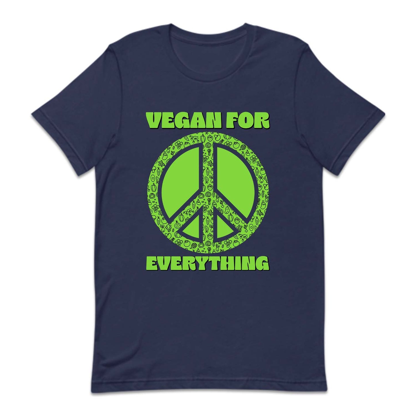 Vegan For Everything Peace Sign Eco-Friendly Veganism Awareness | PRODUCT CODE: VNGFREVTHN