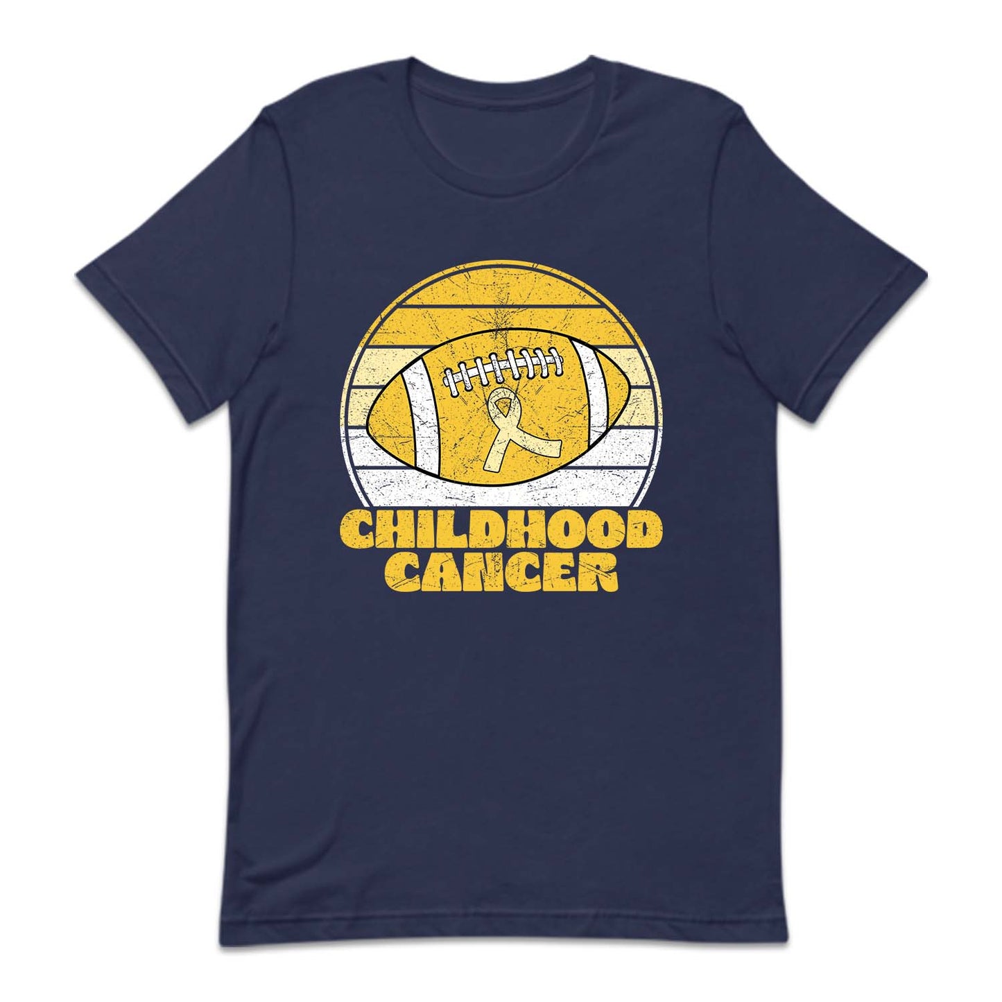 Childhood Cancer Football Pediatric Cancer Awareness Support | PRODUCT CODE: CHLRFLTSPU