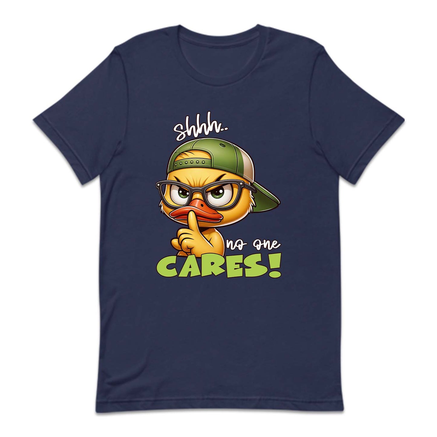 Shh No One Cares Angy Cute Cartoon Duck | PRODUCT CODE: ANGSHNOEC