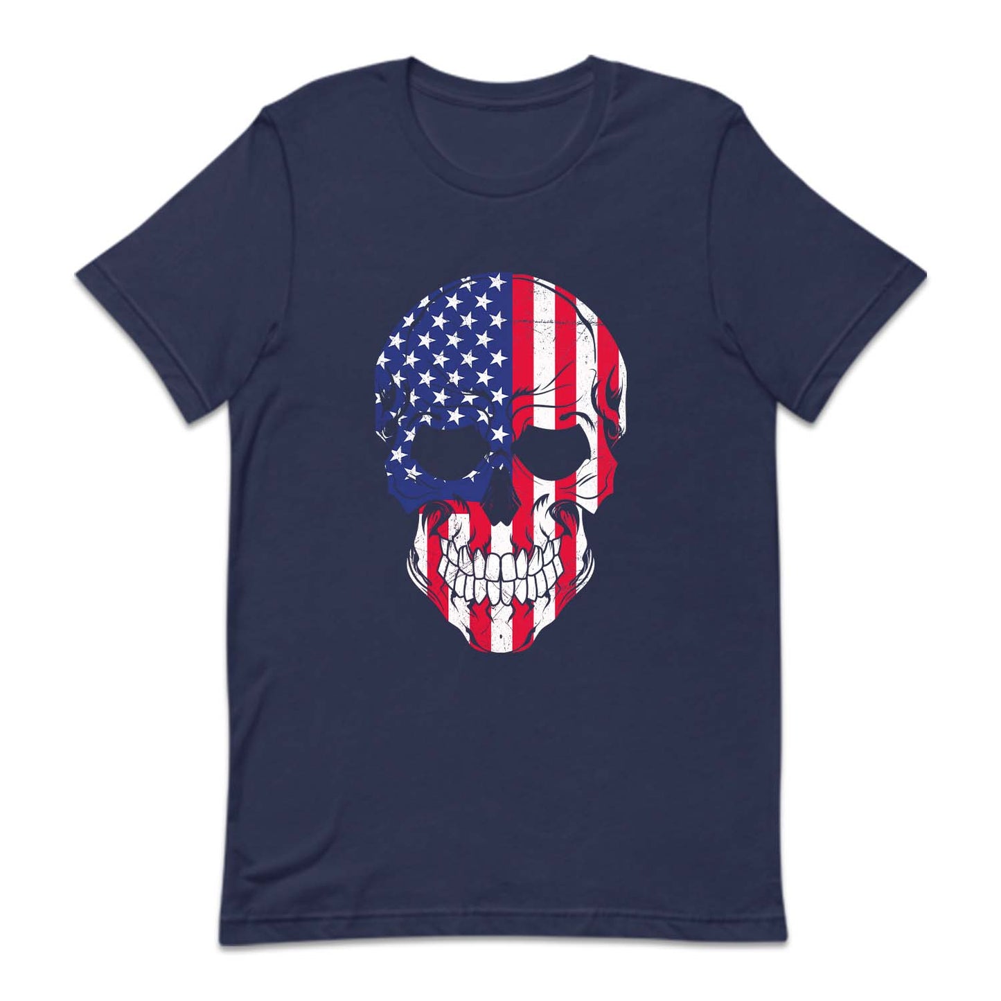 Vintage Distressed American Flag Skull | PRODUCT CODE: AMRCNFLGS