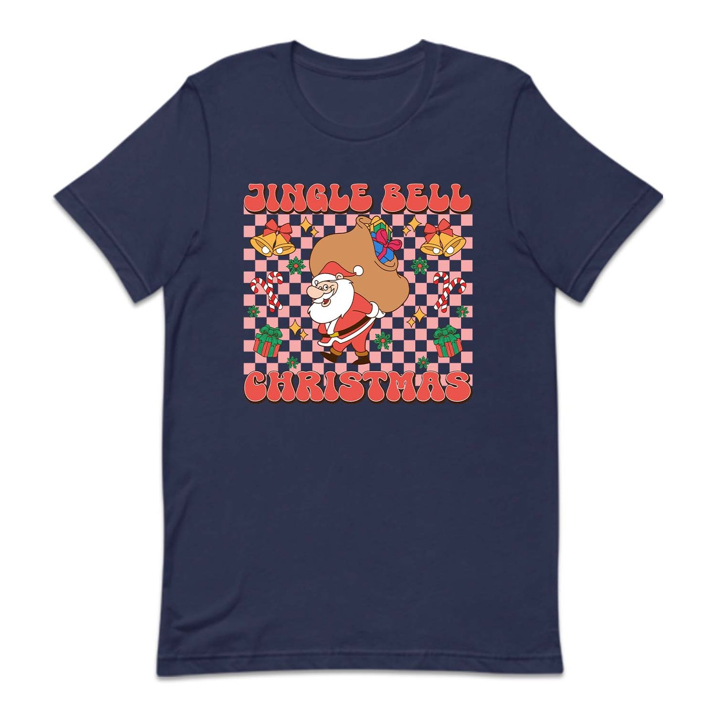 Christmas Jingle Bell Xmas Santa Claus with Bag of Gifts | PRODUCT CODE: JNGLBECHRST