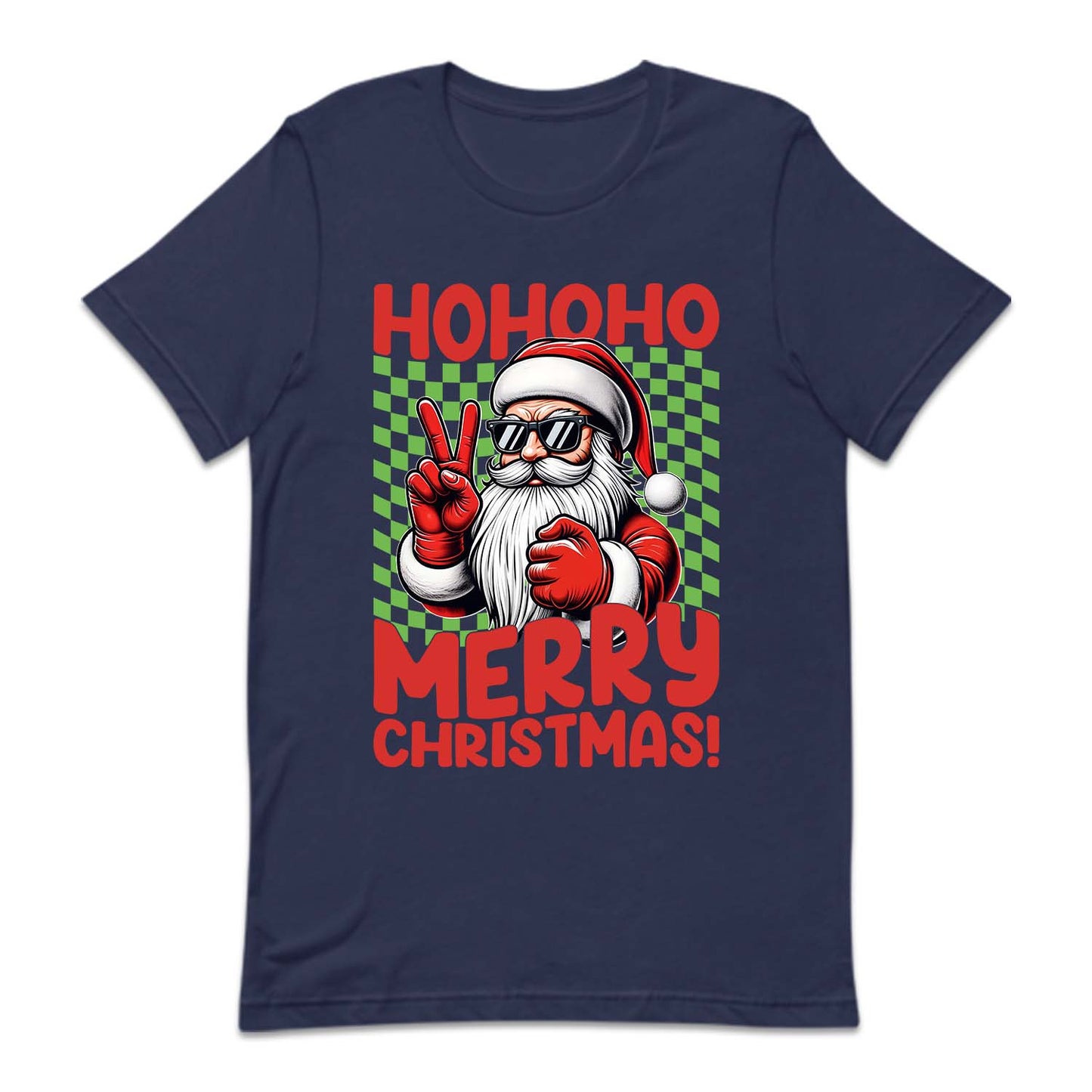 Ho Ho Ho Merry Christmas Santa Claus Peace Sign Xmas | PRODUCT CODE: SNTMKNGPEC