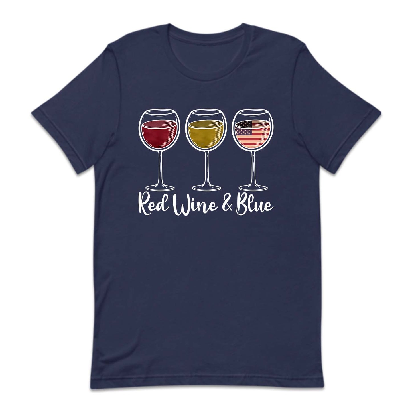 Red Wine & Blue 4th Of July American Flag | PRODUCT CODE: FRTHRDWNB