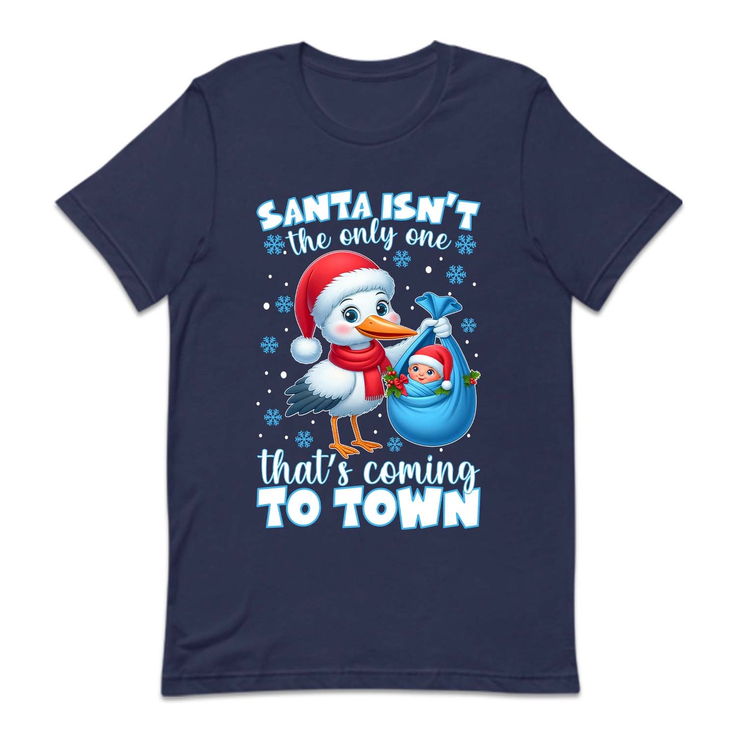Christmas Stork and Baby Xmas Pregnancy Announcement | PRODUCT CODE: SNTBYPRGNC