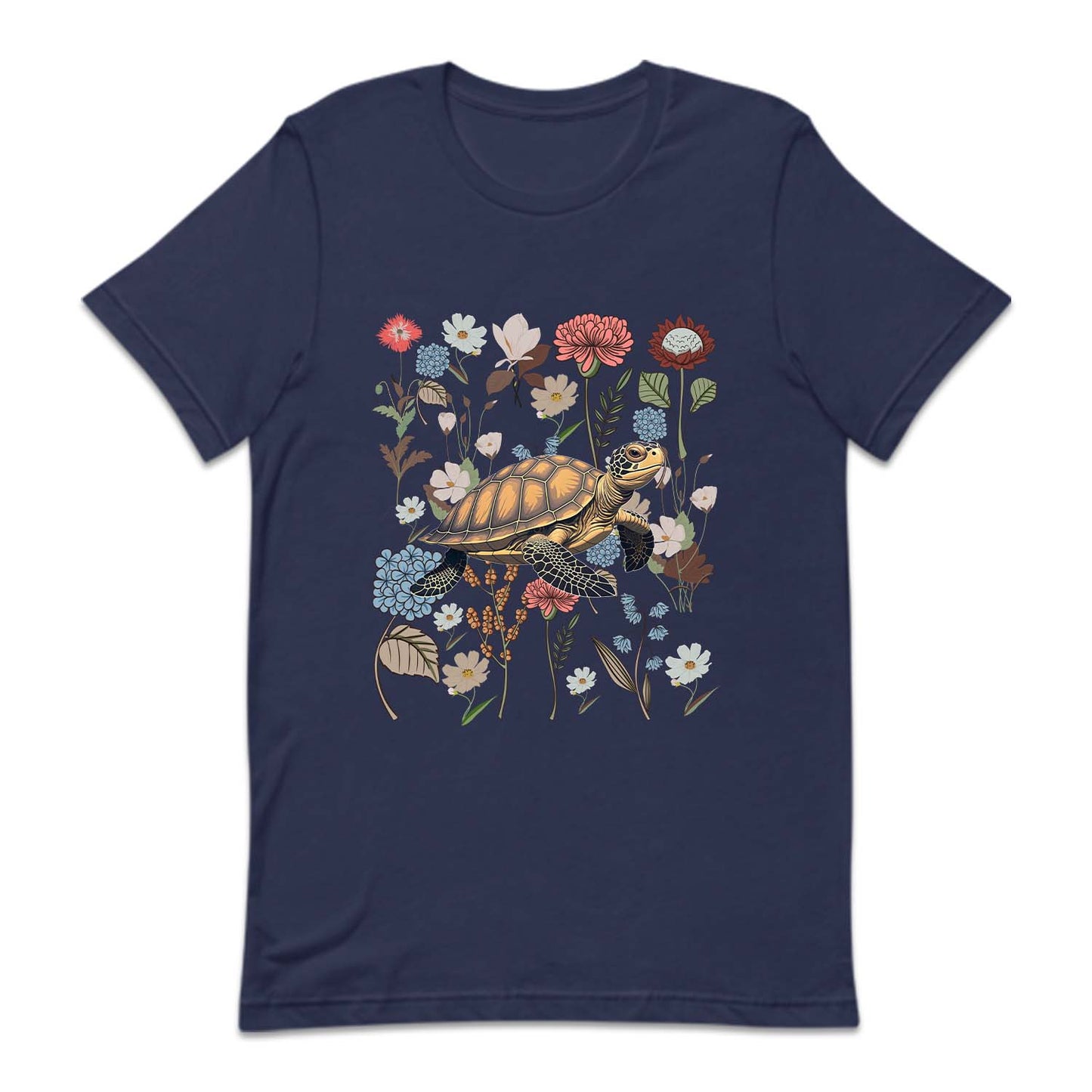 Vintage Floral Sea Turtle | PRODUCT CODE: VGTFLOSERT