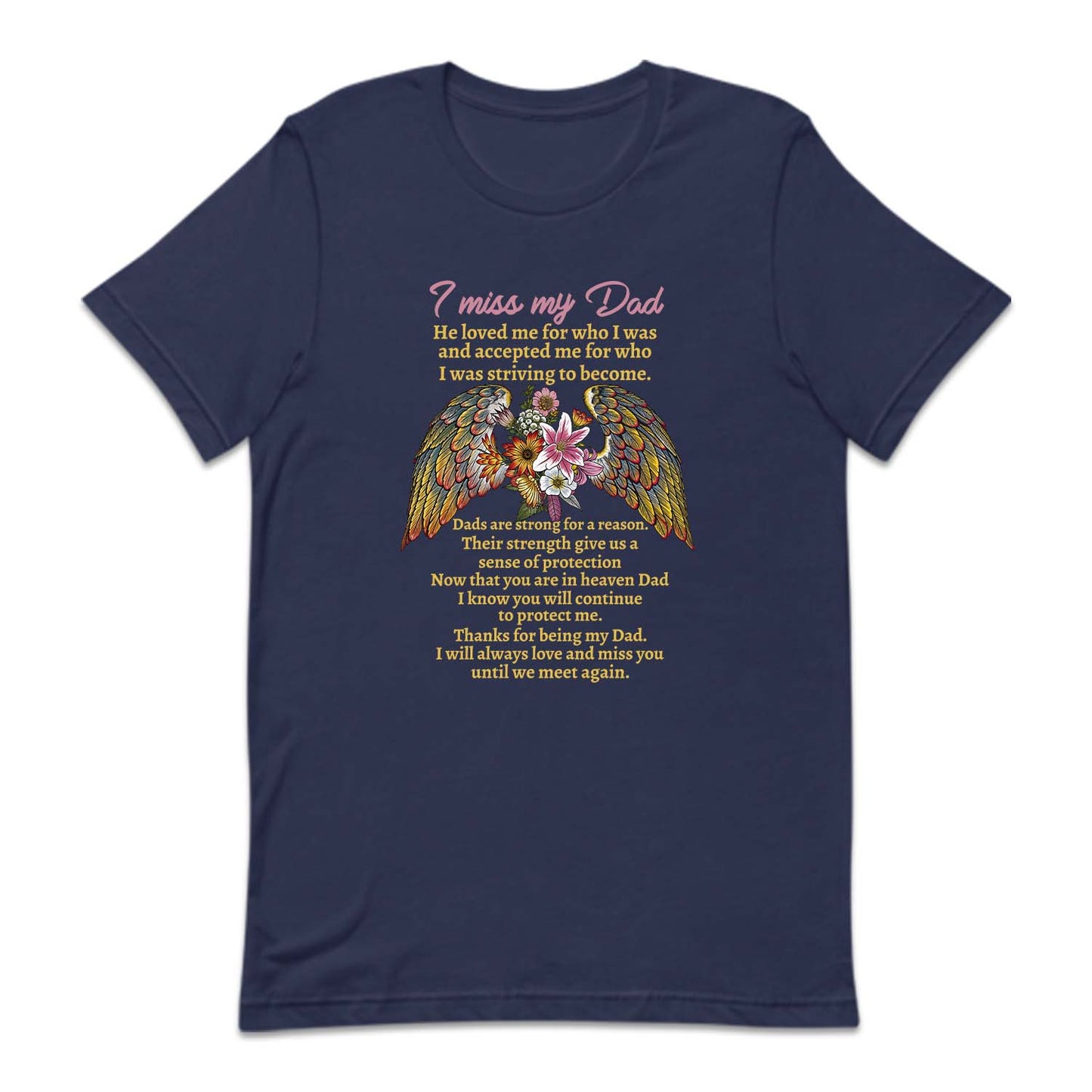 I Miss My Dad Memorial Angel Dad Remembrance Quote | PRODUCT CODE: MISYDAORLQU