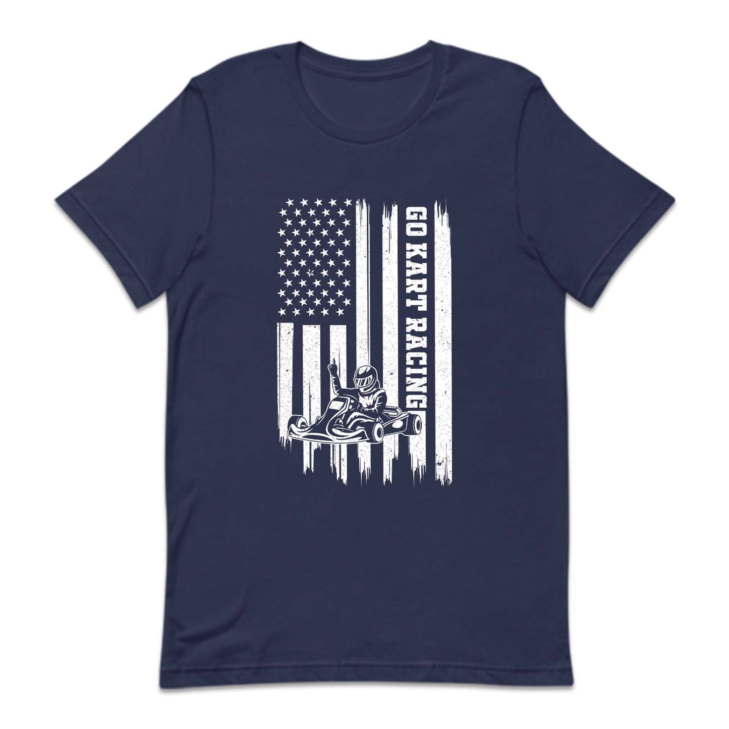 USA Flag Go Kart Racing Lover | PRODUCT CODE: GKRTAMUSFL