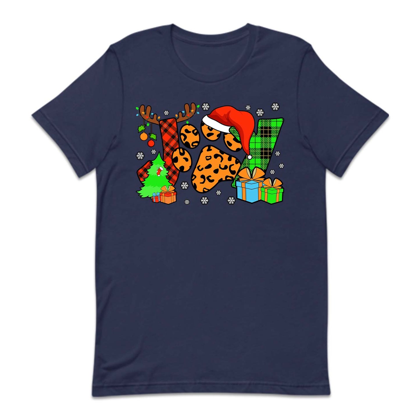 Joy Christmas Paw Print Holiday Hoodie, Pet Lover Xmas | PRODUCT CODE: JYOCHMPWARTN
