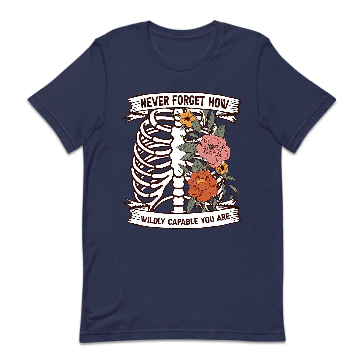 Floral Human Rib Cage Mental Health | PRODUCT CODE: NVRFGTHWC