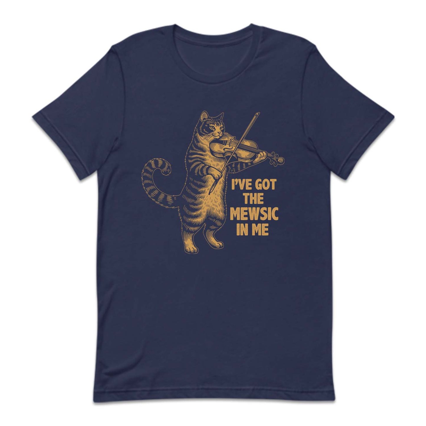 I've Got The Mewsic In Me Cat Playing Violin | PRODUCT CODE: IVGTHMSWC