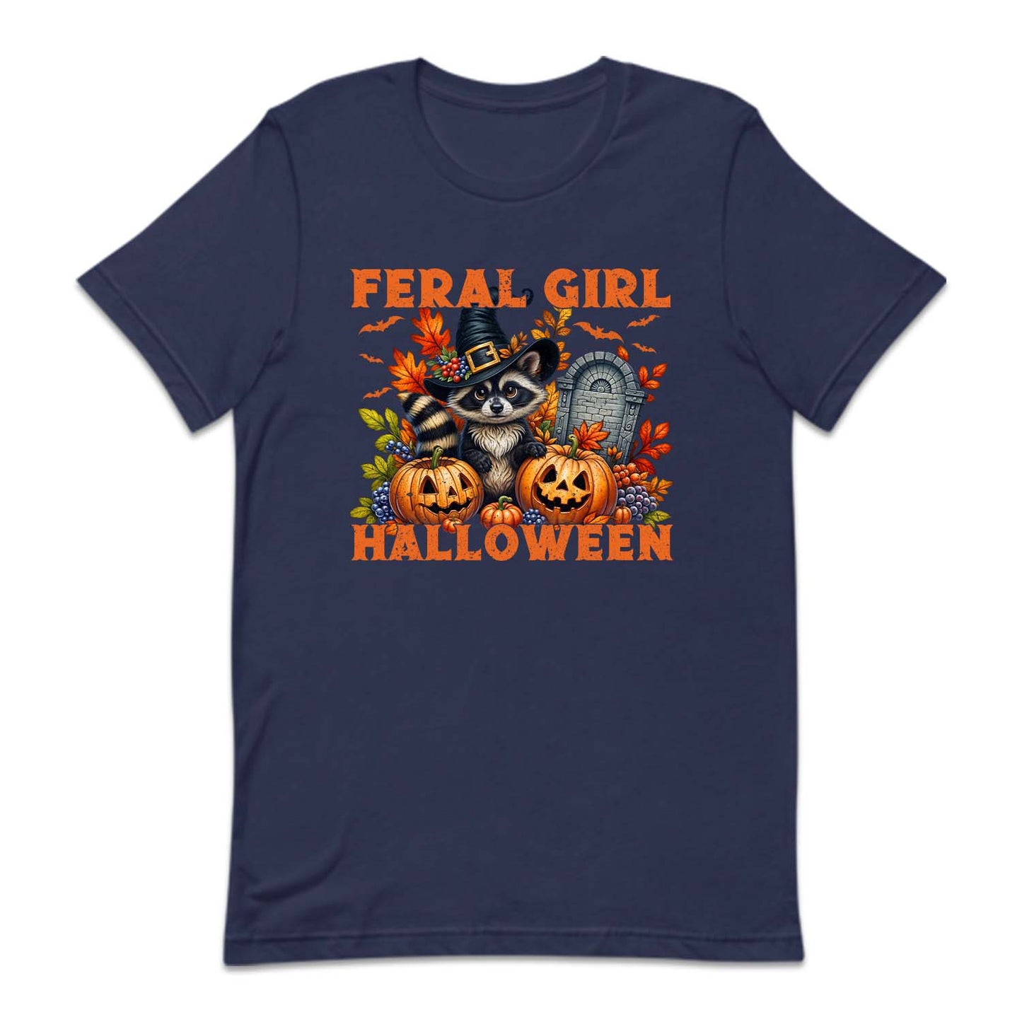 Feral Girl Halloween Spooky Raccoon Autumn Season | PRODUCT CODE: FRLGIHLWRC