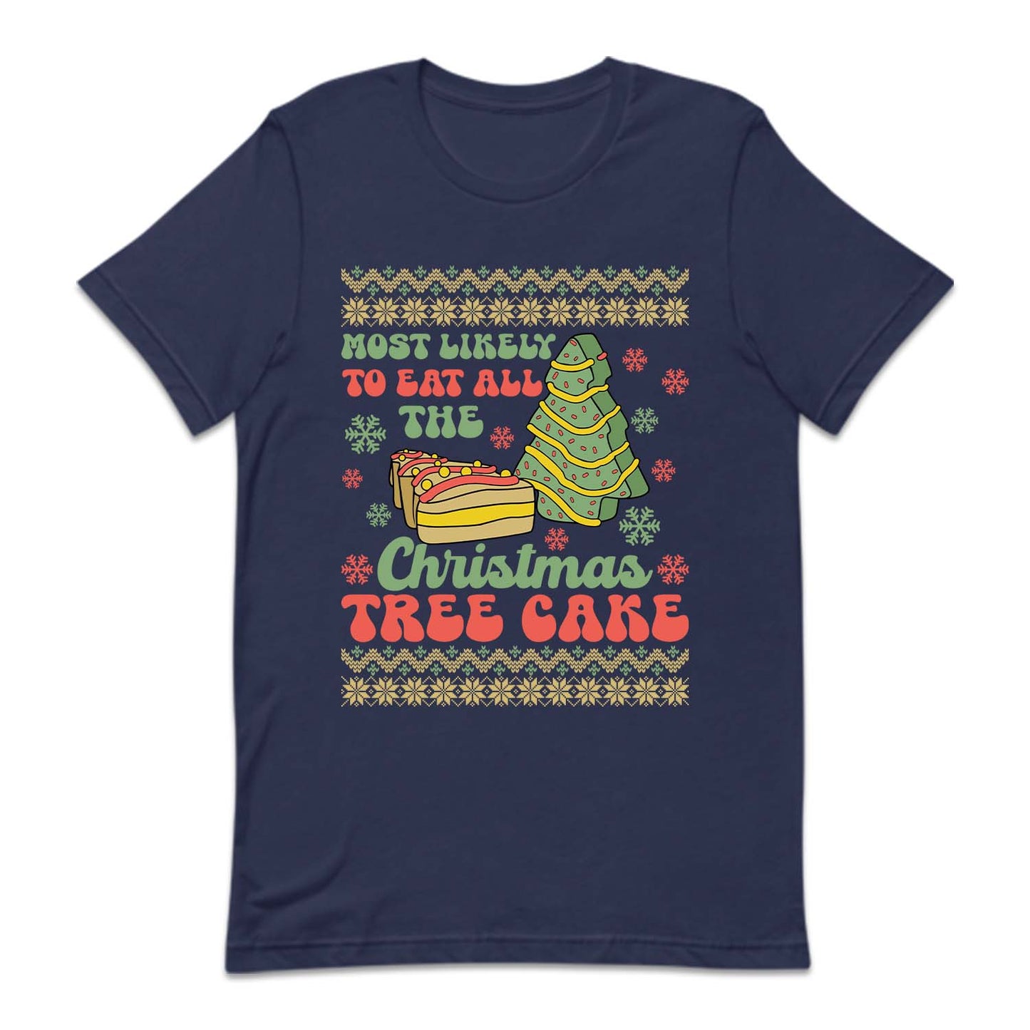 Most Likely To Eat All The Christmas Tree Cake Xmas Dessert | PRODUCT CODE: MSTLKYECHRM