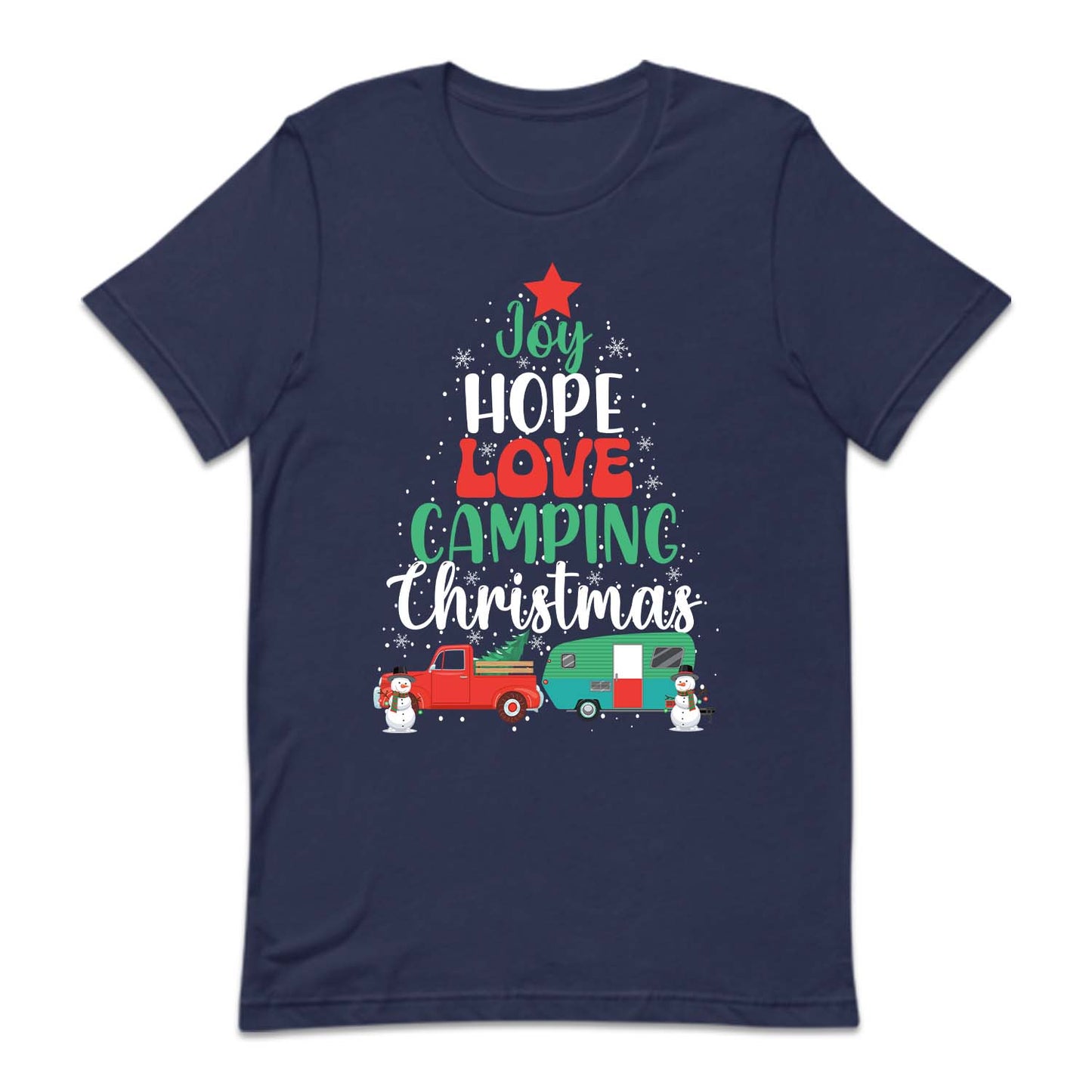 Joy Hope Love Camping Christmas Festive Xmas Camper | PRODUCT CODE: JYHPELVCMPG