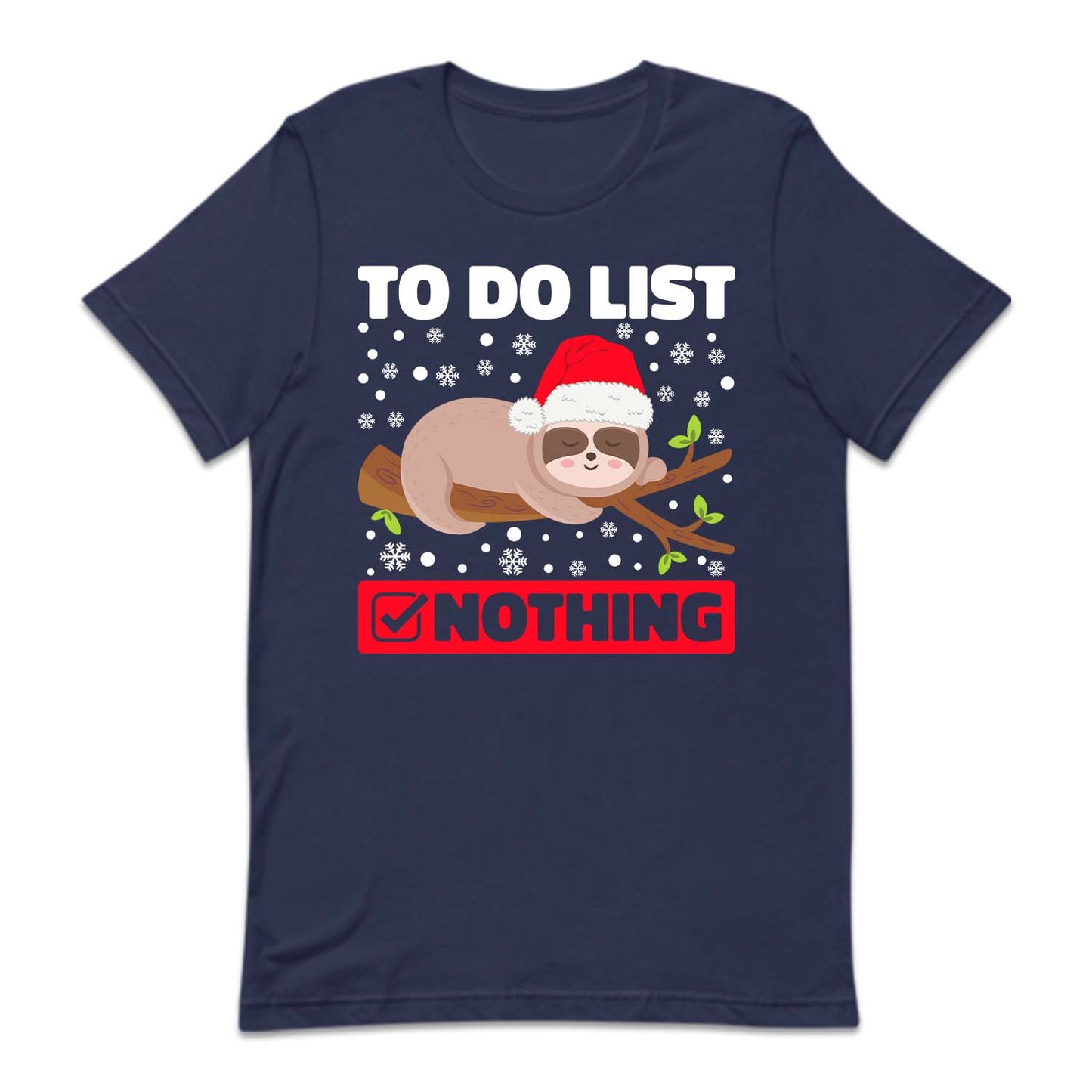 Sloth Christmas To-Do List Nothing Xmas Animal | PRODUCT CODE: STHLCHMNOGH
