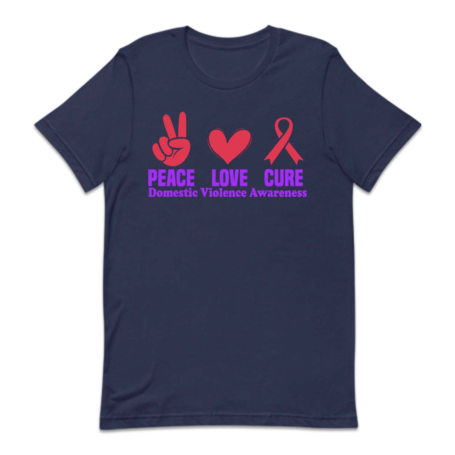 Domestic Violence Awareness Peace Love Cure Dv Survivor | PRODUCT CODE: PCELVURXDM