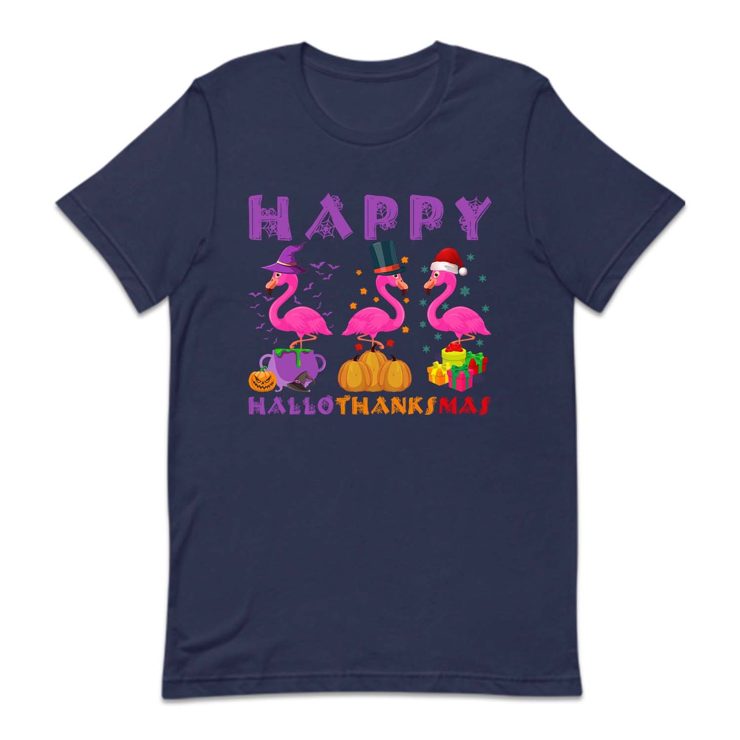 Flamingo Happy HalloThanksMas | PRODUCT CODE: HPLTKCFLMG