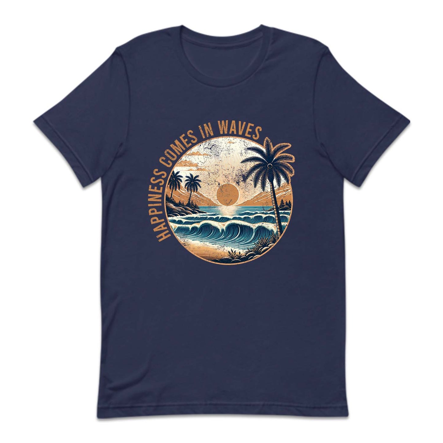 Happiness Comes In Waves Beach Vibes | PRODUCT CODE: HPANSCMIW