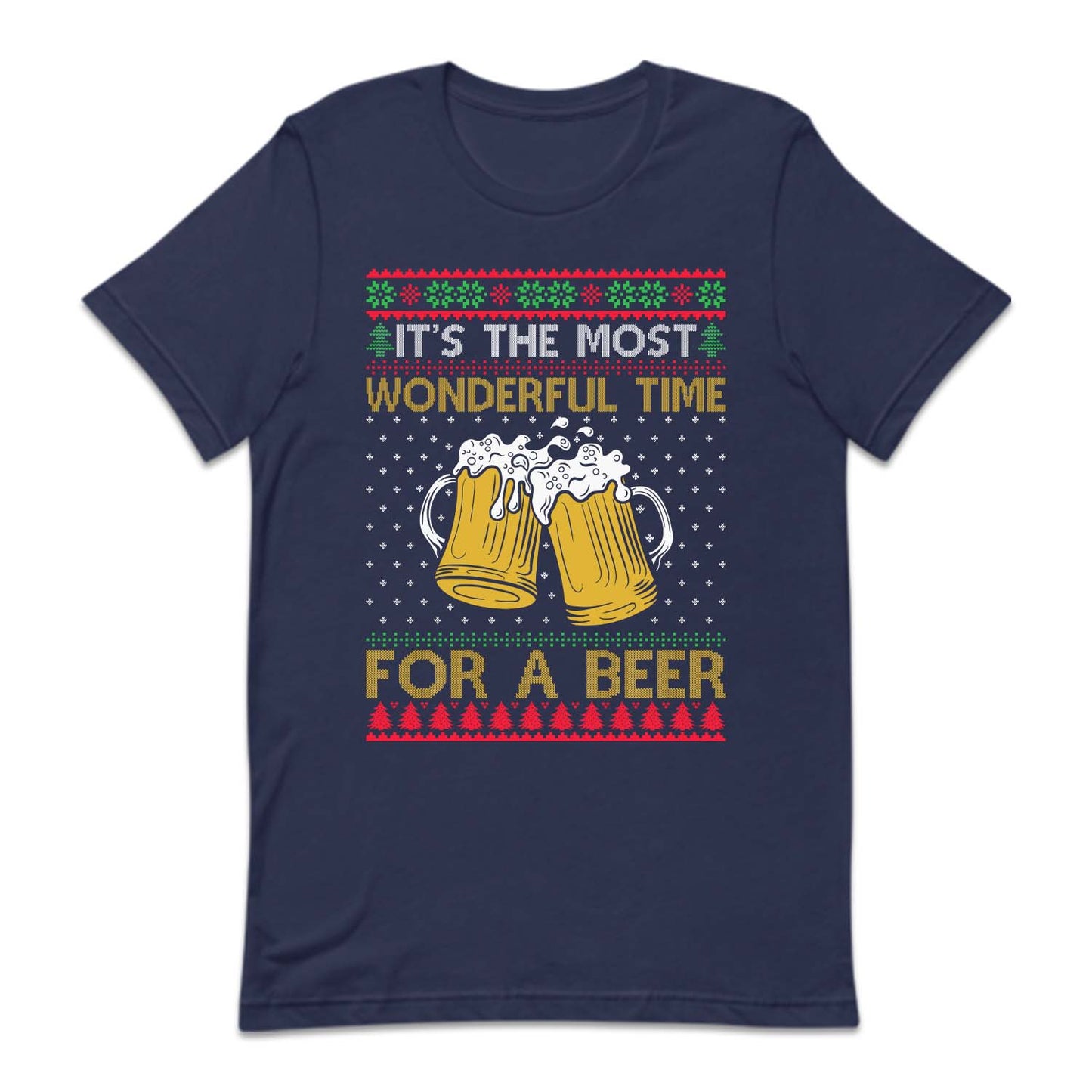 It's The Most Wonderful Time For A Beer Ugly Christmas Holiday Drinking Xmas | PRODUCT CODE: THMSTWNDMRB