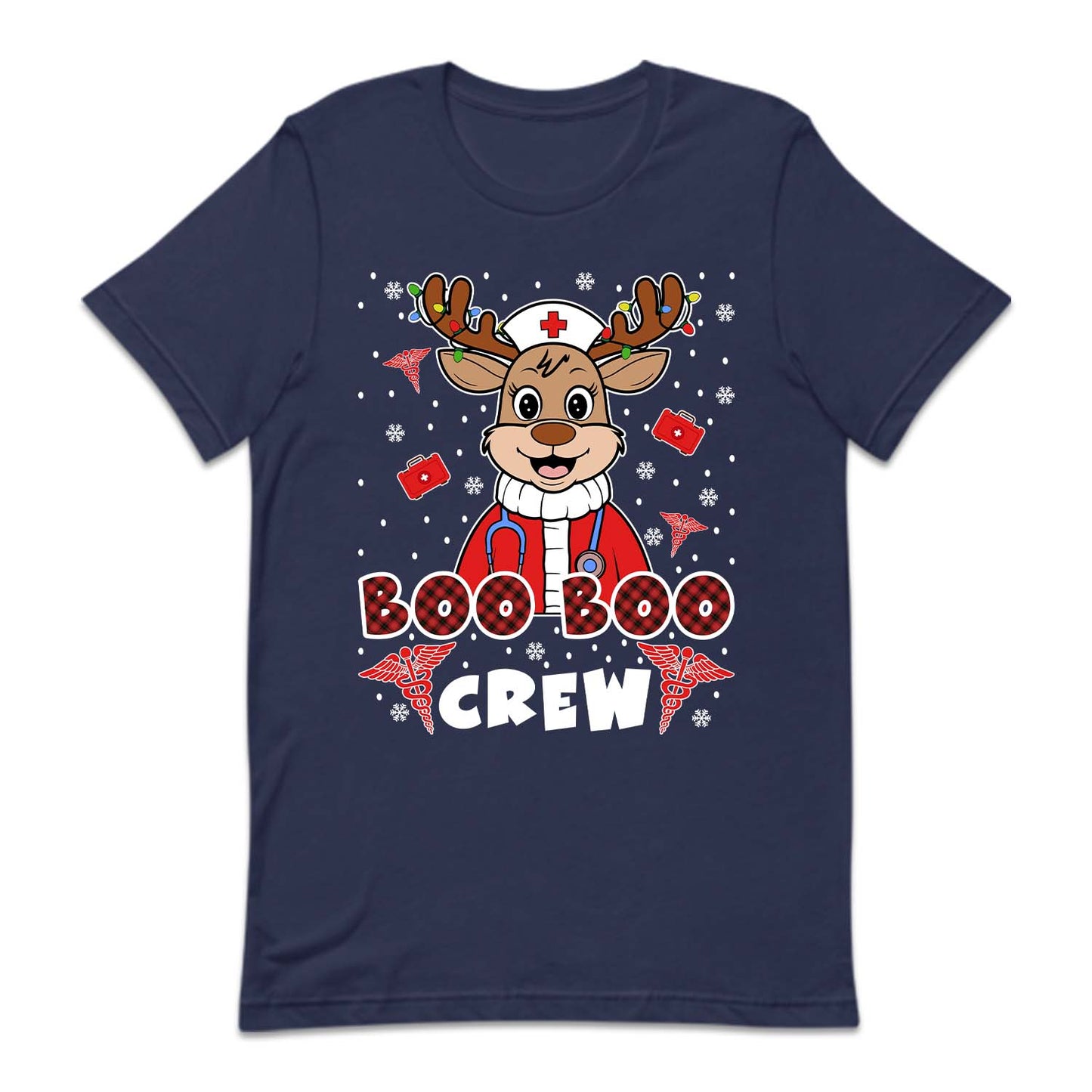 Boo Boo Crew Christmas Reindeer Nurse Xmas Festive Medical | PRODUCT CODE: BCRWENDNUSC