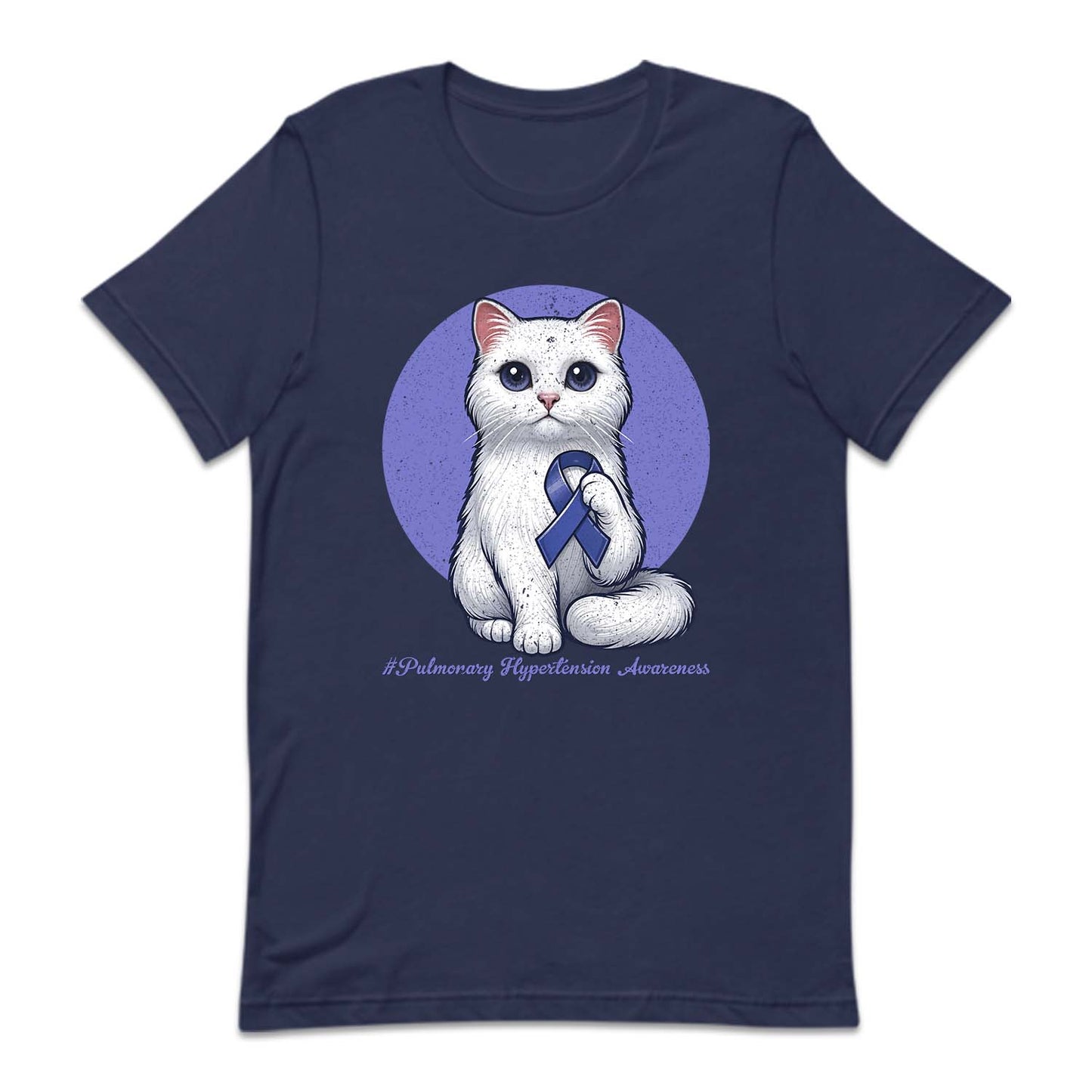 Pulmonary Hypertension Awareness Cat Holding Purple Ribbon | PRODUCT CODE: PLHPRTNSAW
