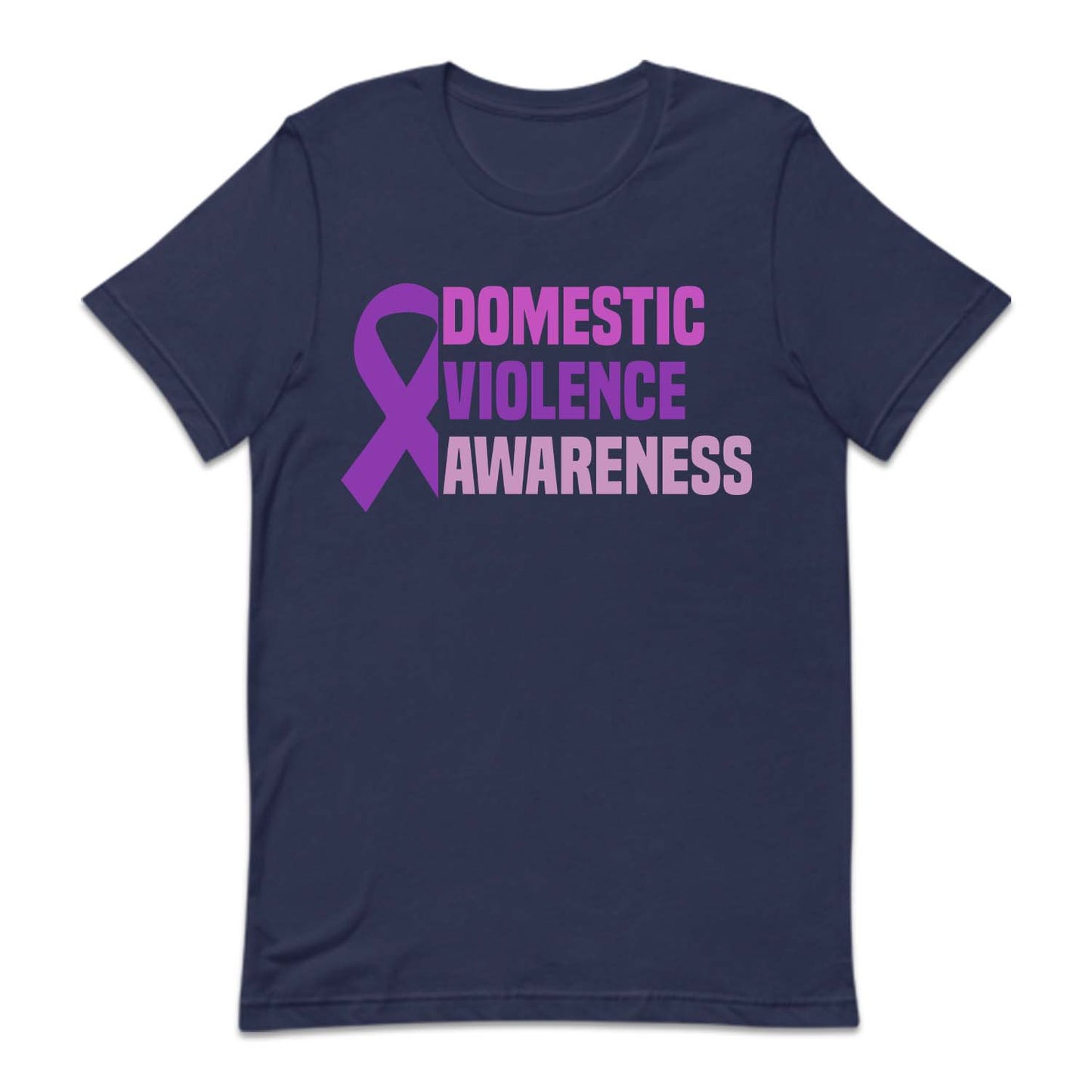 Domestic Violence Awareness Purple Ribbon DV Warrior | PRODUCT CODE: DSMTVLEAWR