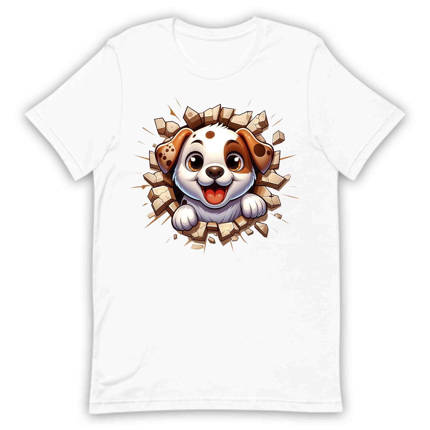 Adorable Puppy Breaking Through Wall 3D Realistic Dog | PRODUCT CODE: ASBEOWHEHKW