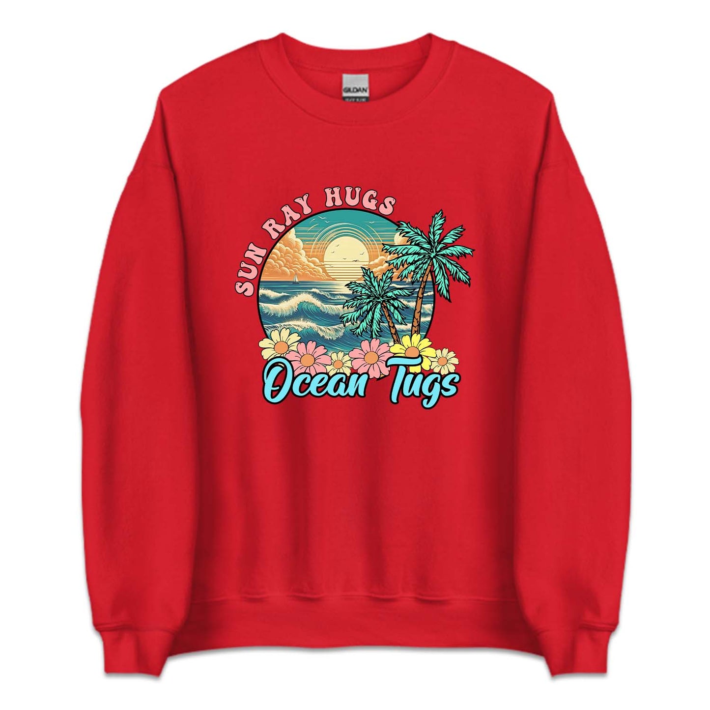 Retro Summer Sun Ray Hugs Ocean Tugs | PRODUCT CODE: SNRYHGOC