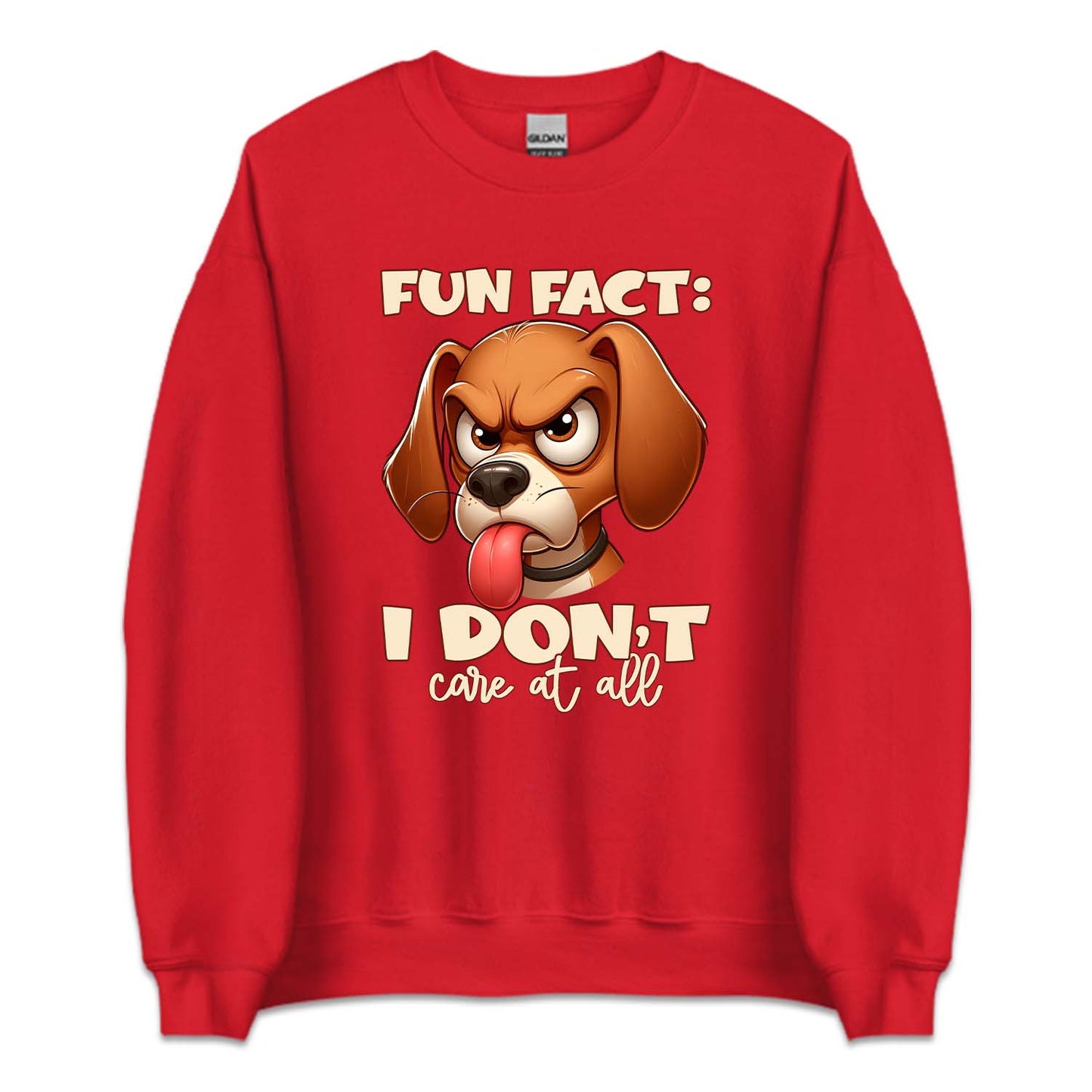 Fun Fact I Don't Care At All Angry Cartoon Dog | PRODUCT CODE: ANGCRTDPSC