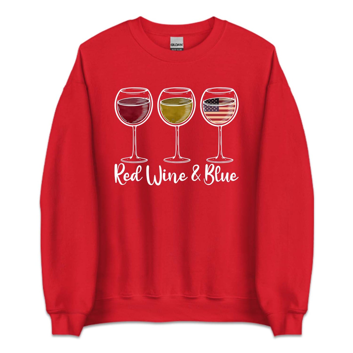 Red Wine & Blue 4th Of July American Flag | PRODUCT CODE: FRTHRDWNB