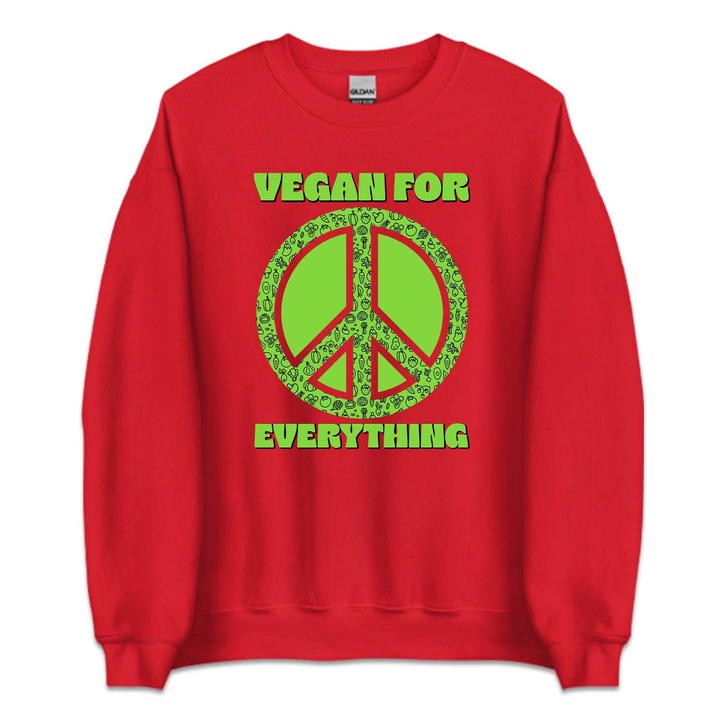 Vegan For Everything Peace Sign Eco-Friendly Veganism Awareness | PRODUCT CODE: VNGFREVTHN