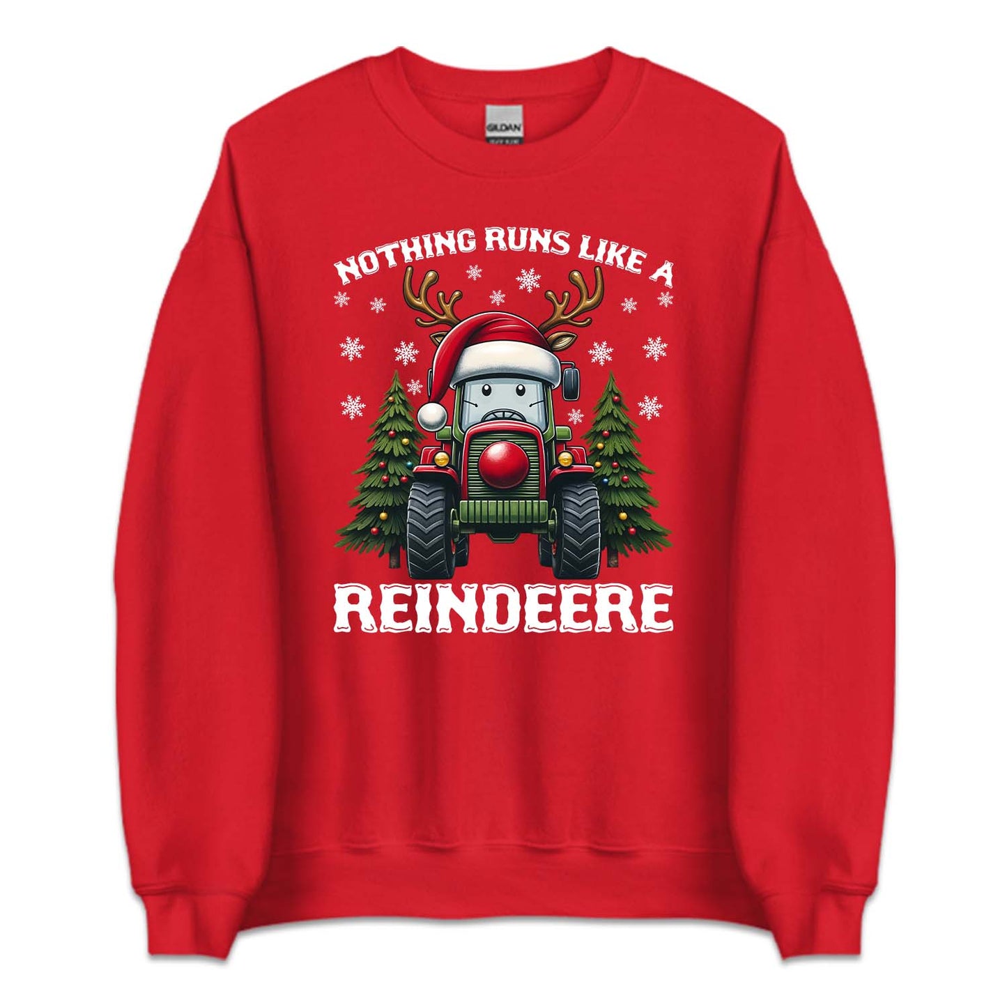 Reindeer Tractor Christmas Nothing Runs Like Reindeer Xmas Farming | PRODUCT CODE: RNDRTRCHMG