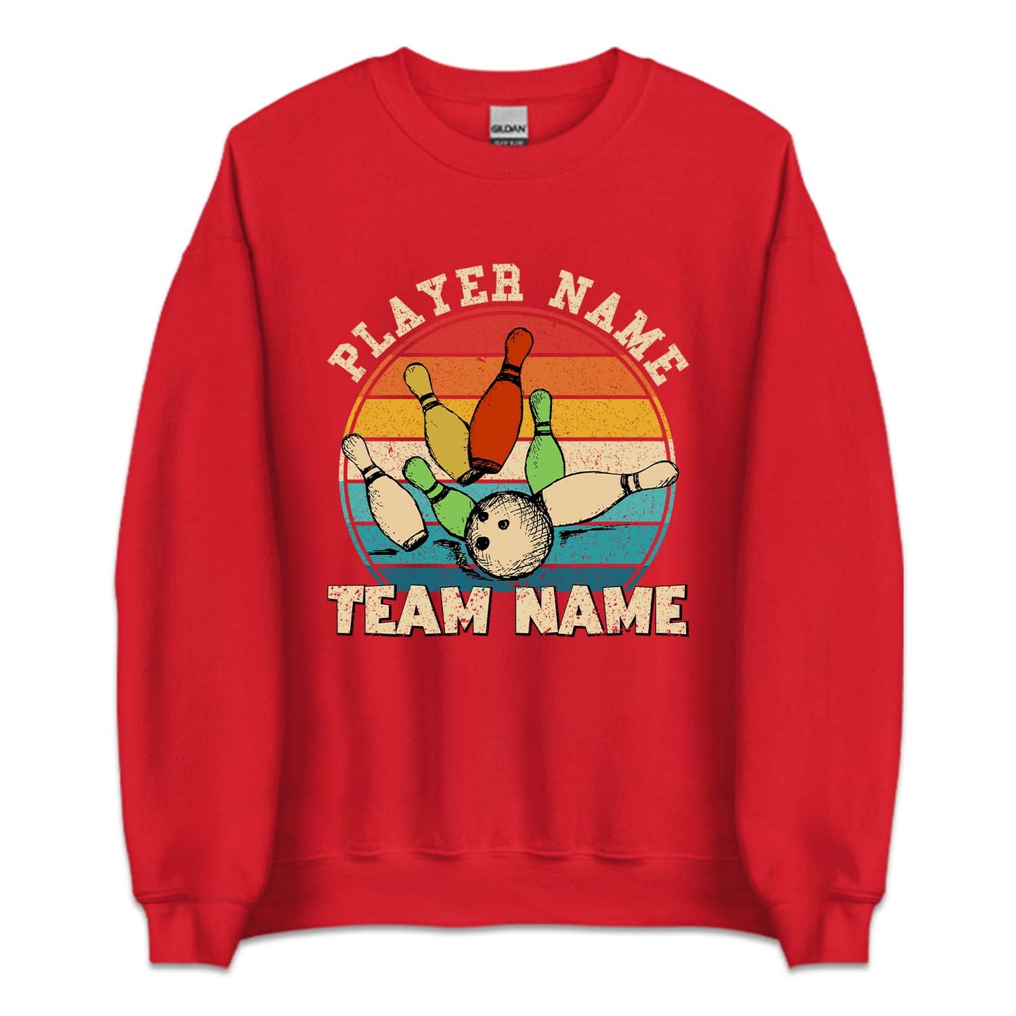 Personalized Retro Bowling Team | PRODUCT CODE: BLWGTMPL
