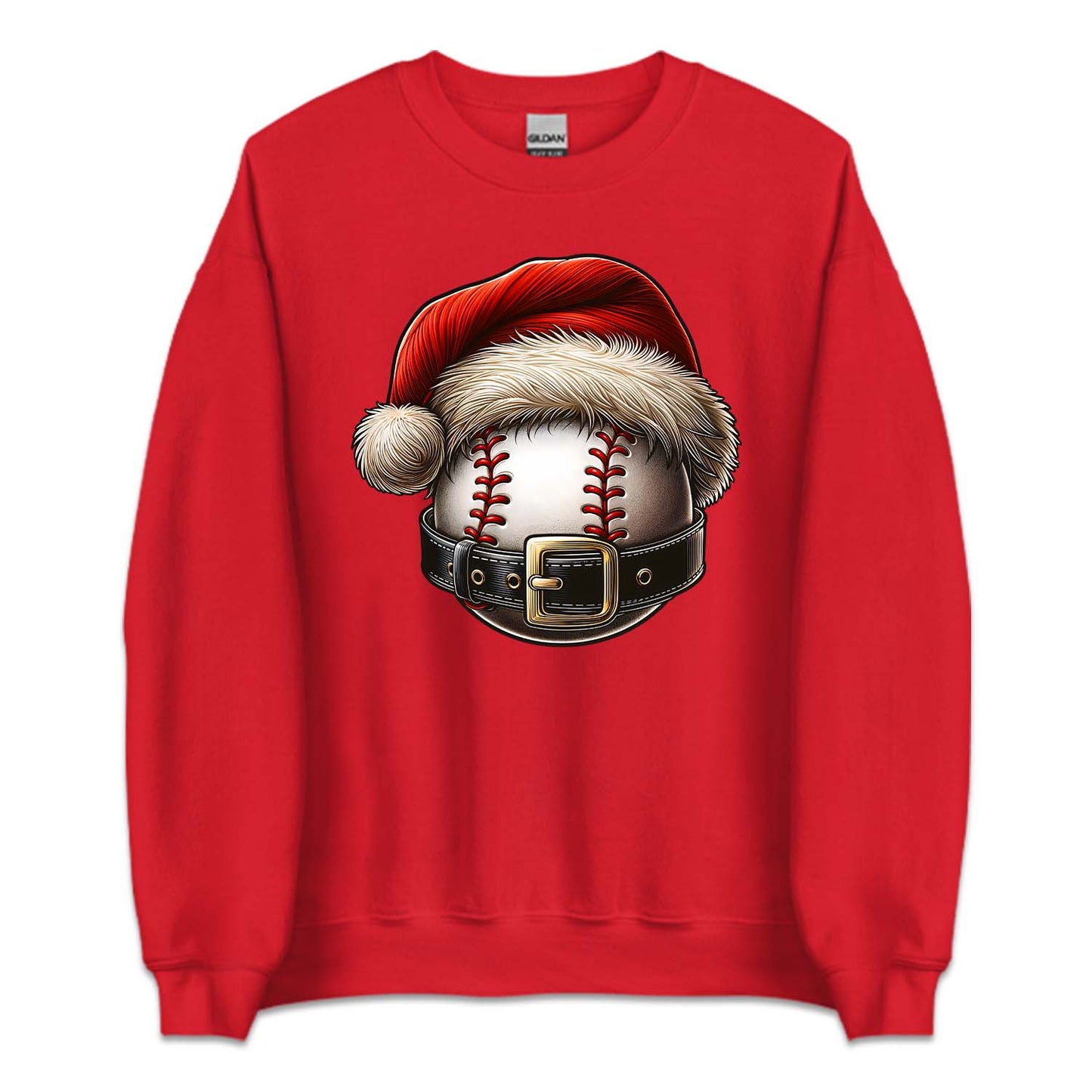 Baseball Christmas Santa Hat & Belt Baseball Xmas Sports | PRODUCT CODE: BSALCHRTANH