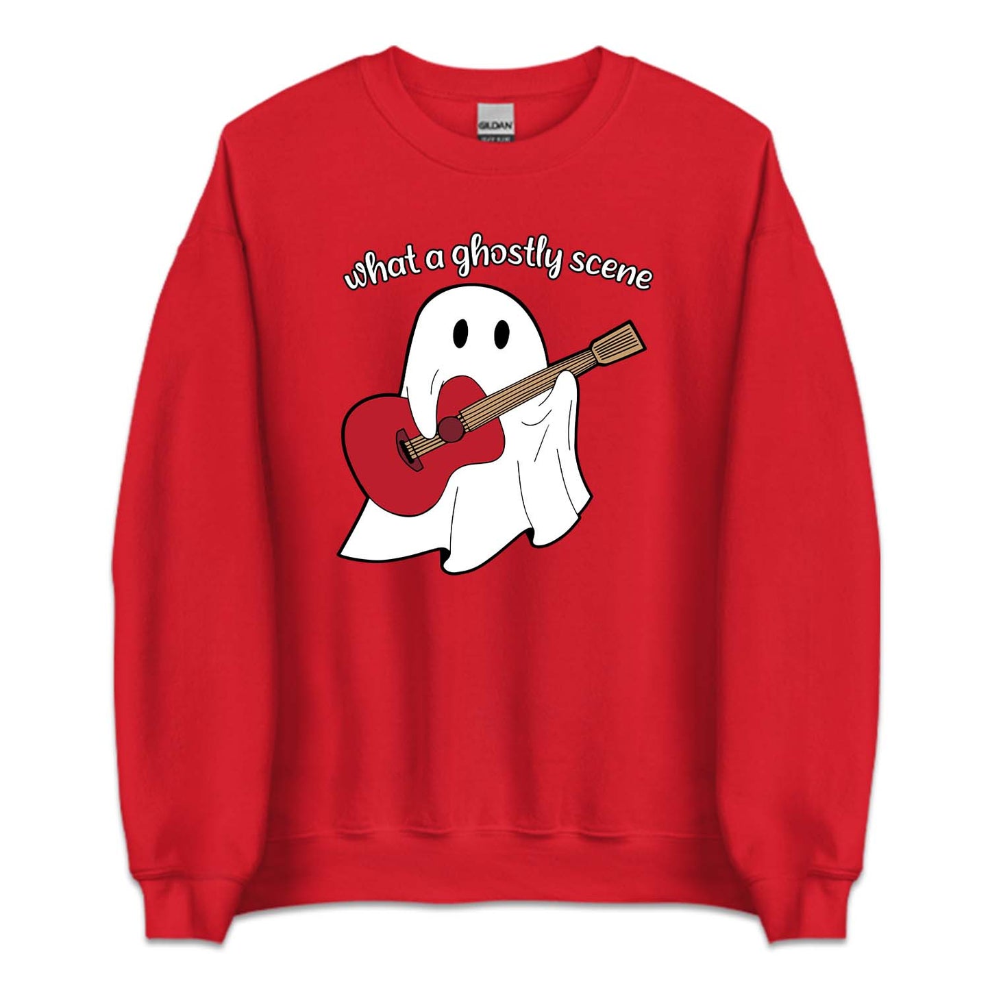 What A Ghostly Scene Ghost Playing Guitar Swiftie Halloween | PRODUCT CODE: WHGSLYTCH