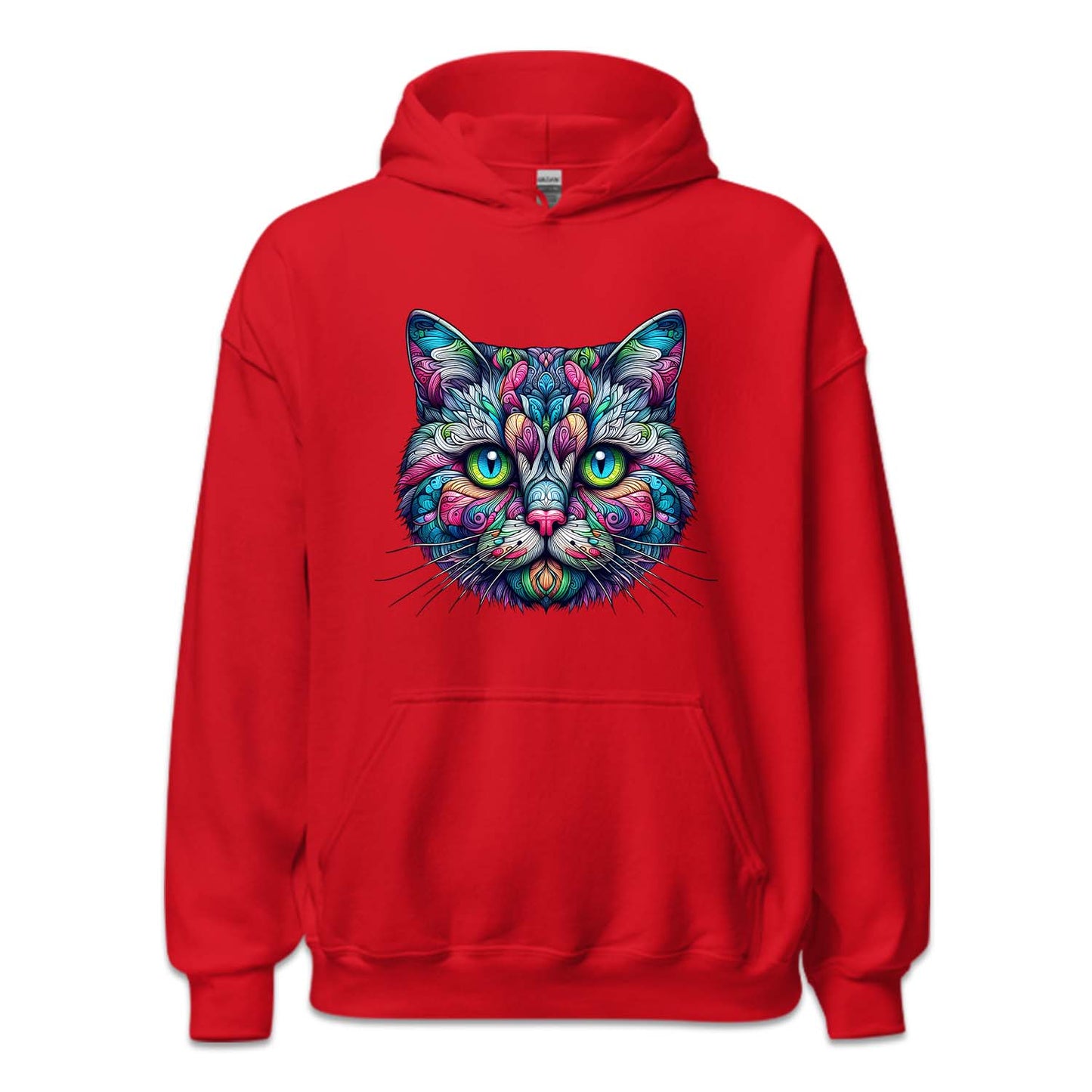 Psychedelic Colorful American Shorthair Cat | PRODUCT CODE: AMRCNSHRTP