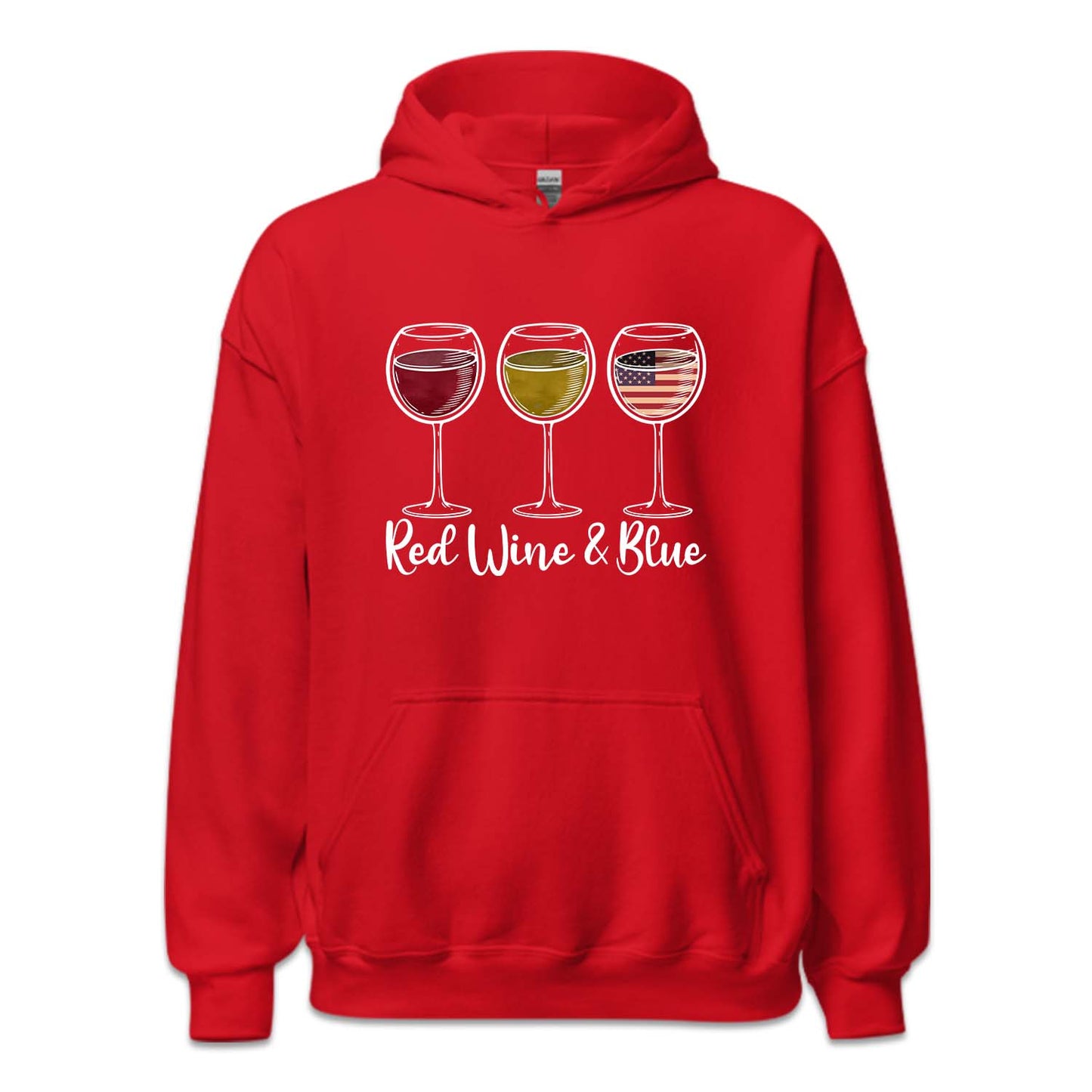 Red Wine & Blue 4th Of July American Flag | PRODUCT CODE: FRTHRDWNB