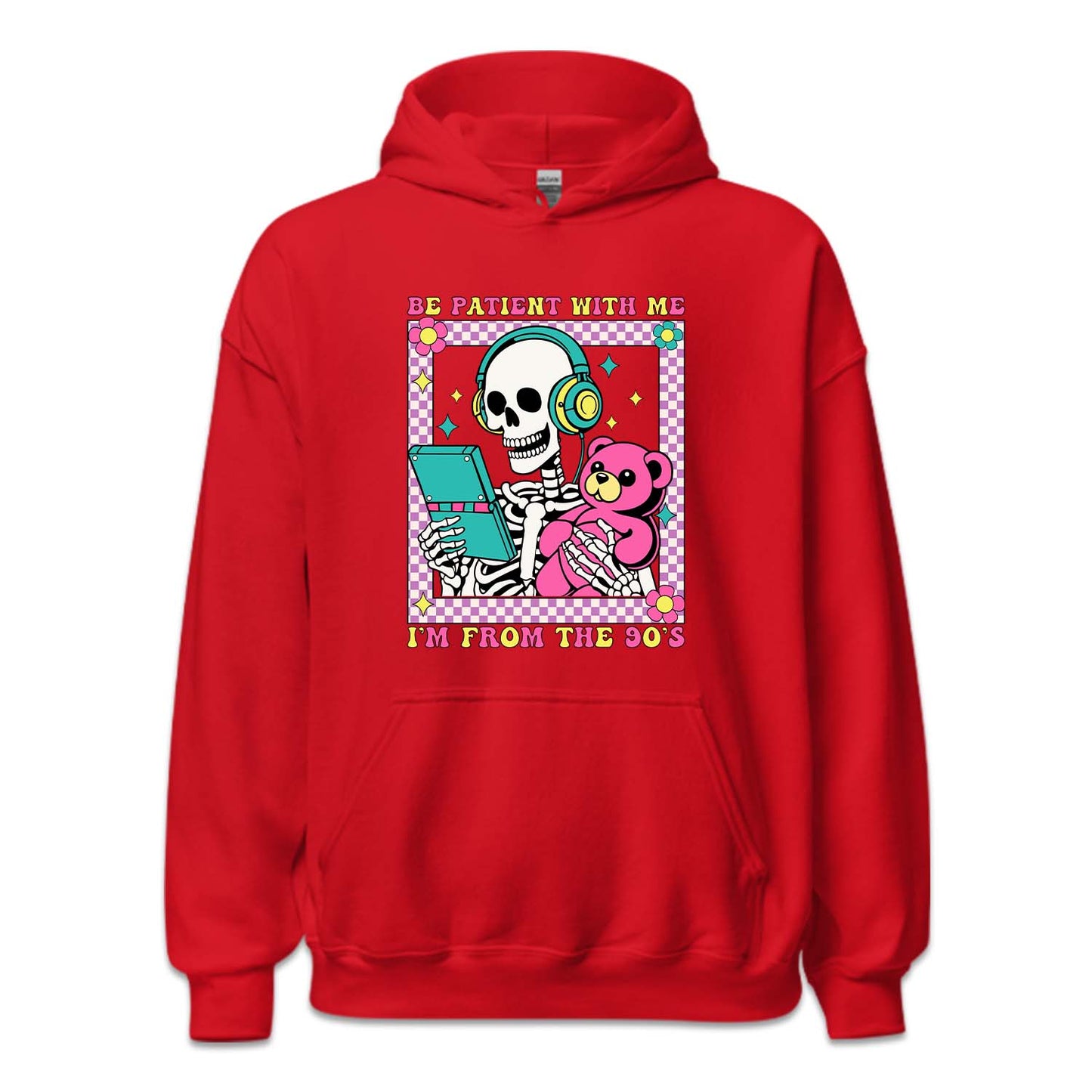 Retro Skeleton Be Patient With Me I'm From The 90's | PRODUCT CODE: BPTNSKWTN