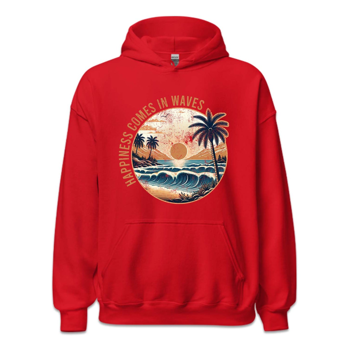 Happiness Comes In Waves Beach Vibes | PRODUCT CODE: HPANSCMIW