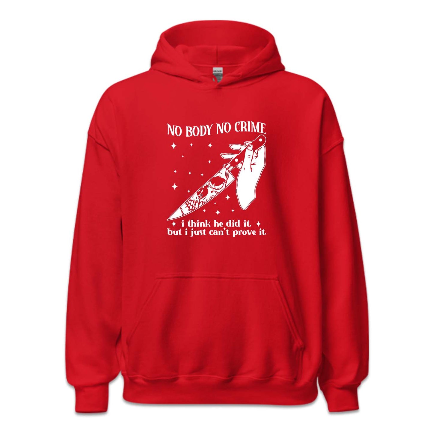 No Body No Crime Skeleton Knife Tylor Halloween | PRODUCT CODE: NBDCRSWEH