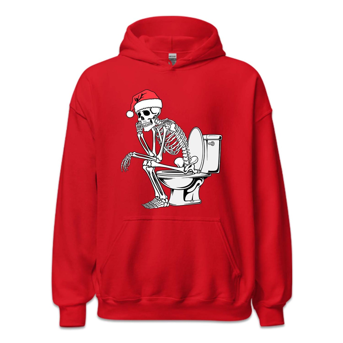 Christmas Skeleton on Toilet Dark Humor Sarcastic Xmas | PRODUCT CODE: SKLTCHRMOLW