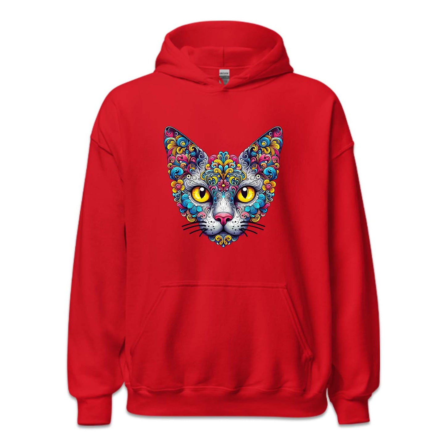 Psychedelic Colorful Devon Rex Cat | PRODUCT CODE: DVNOCTPSDY
