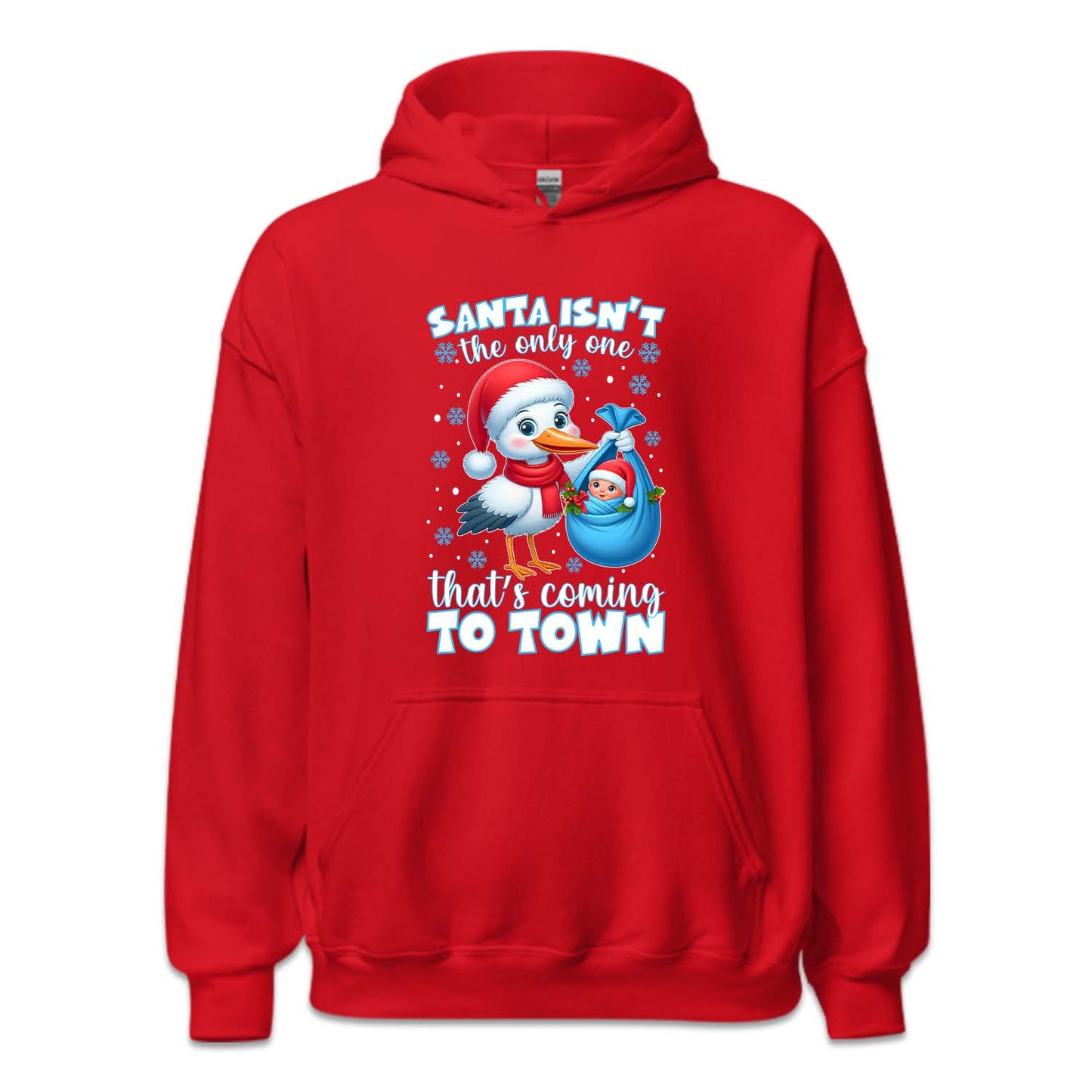 Christmas Stork and Baby Xmas Pregnancy Announcement | PRODUCT CODE: SNTBYPRGNC