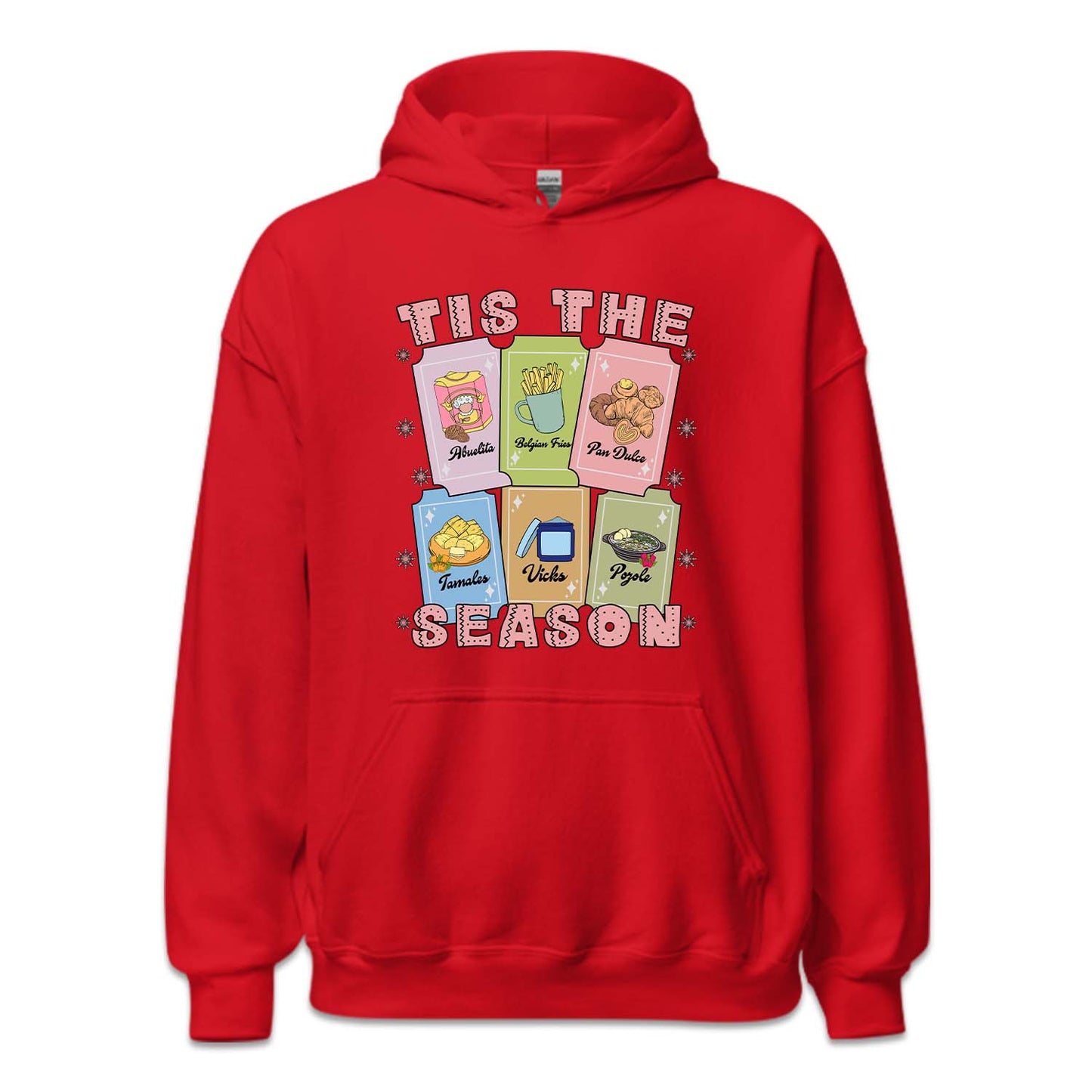 Tis The Season Mexican Christmas Festive Foods Holiday Cards Latina Xmas | PRODUCT CODE: MXNCHRMHLD