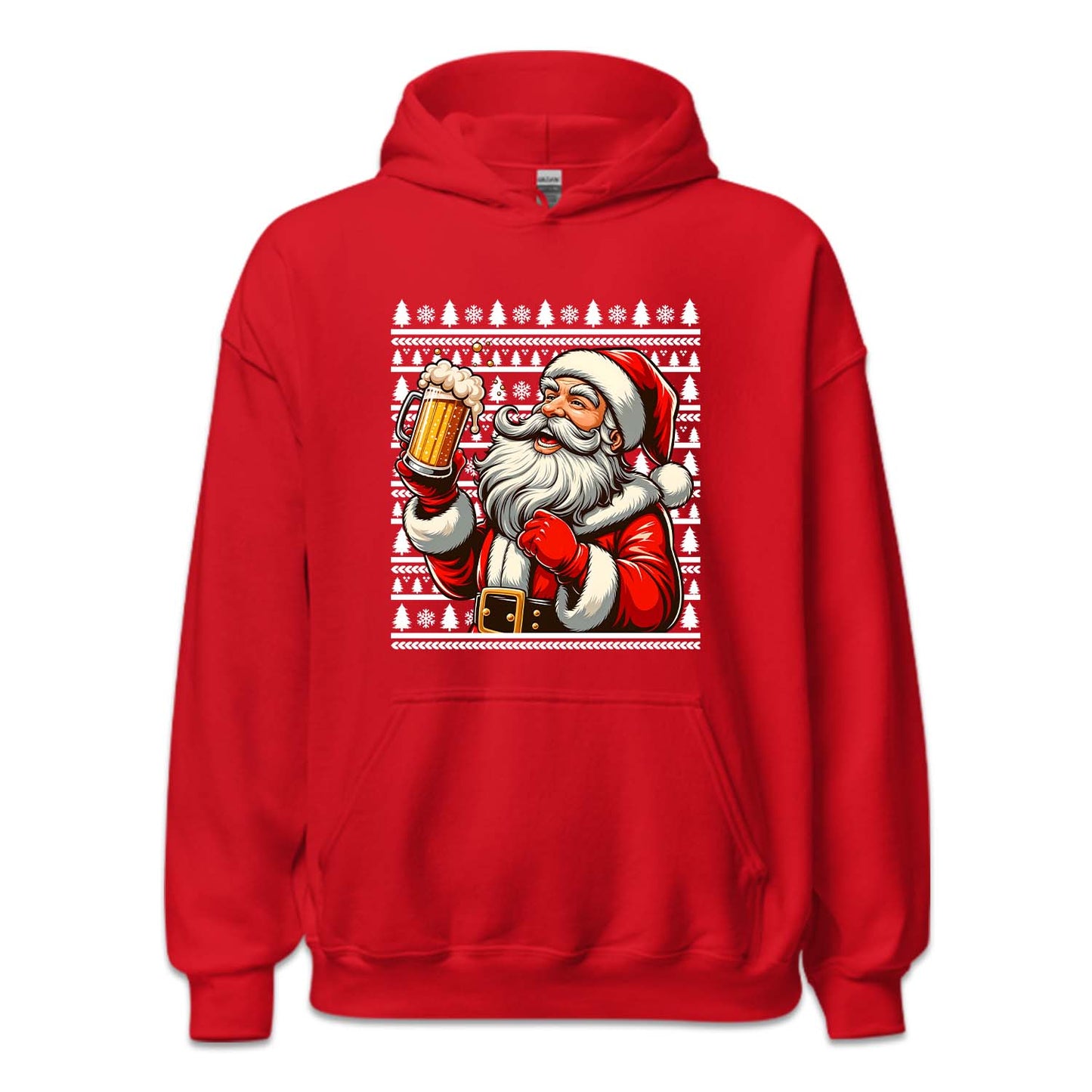 Santa Claus Holding Beer Christmas Drunk Santa Xmas Party | PRODUCT CODE: SNTCHLDBRE