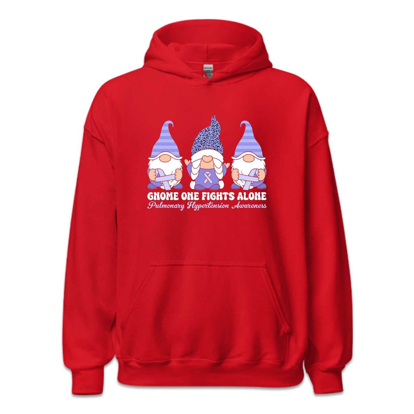 Gnome One Fight Alone Pulmonary Hypertension Awareness Purple Ribbon | PRODUCT CODE: GNMFGTHALW
