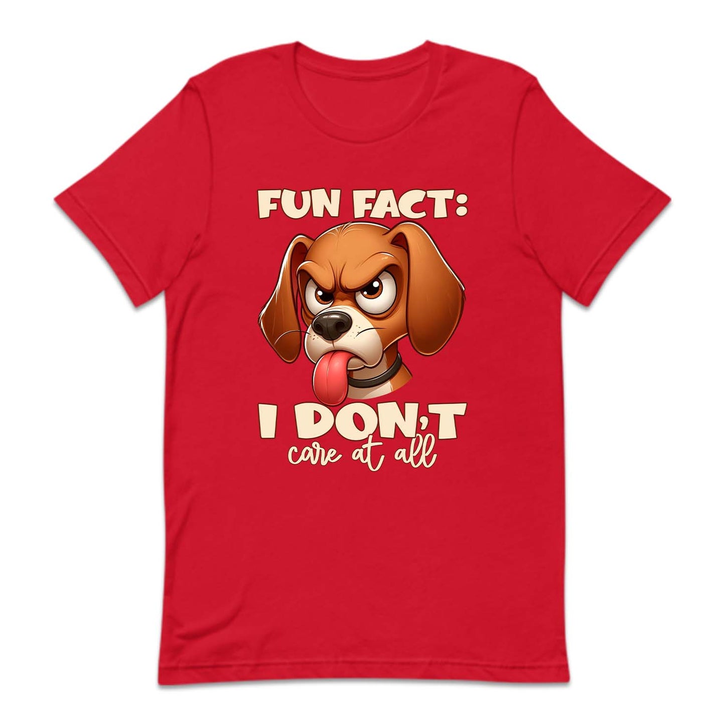 Fun Fact I Don't Care At All Angry Cartoon Dog | PRODUCT CODE: ANGCRTDPSC