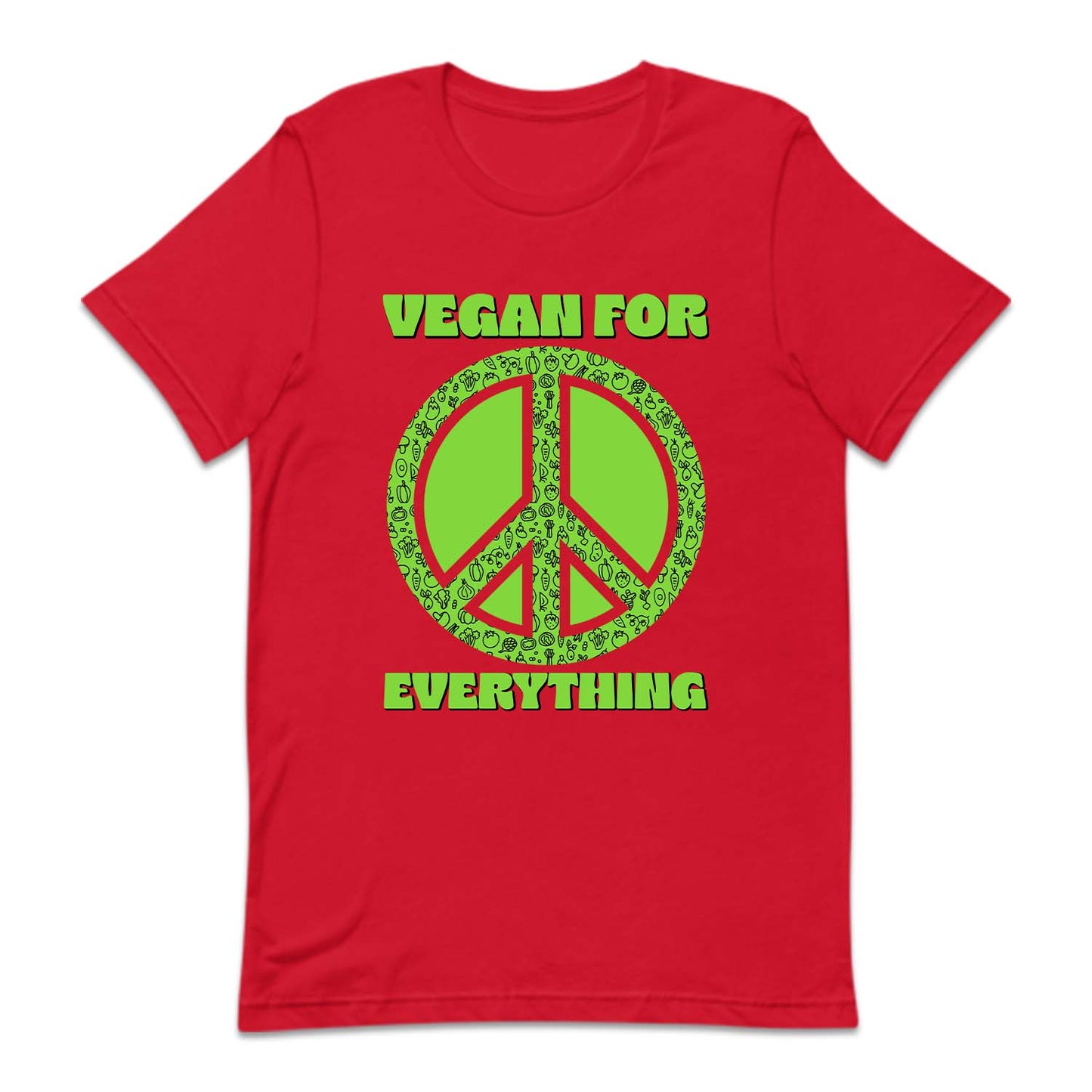 Vegan For Everything Peace Sign Eco-Friendly Veganism Awareness | PRODUCT CODE: VNGFREVTHN