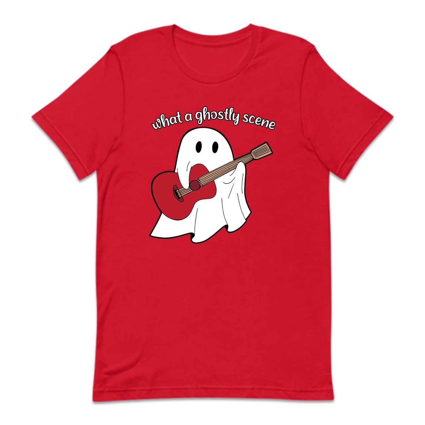 What A Ghostly Scene Ghost Playing Guitar Swiftie Halloween | PRODUCT CODE: WHGSLYTCH